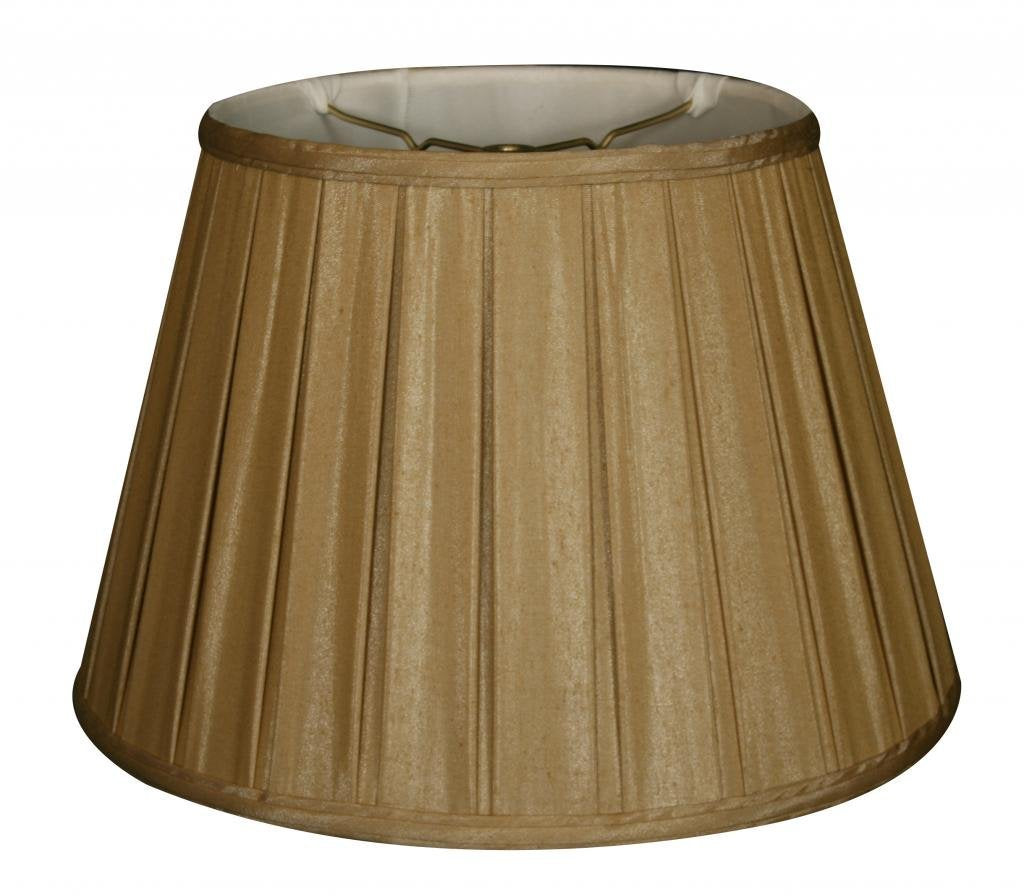 Royal Designs Empire Side Pleat Basic Lamp Shade, Antique Gold, 10.5 x 16 x 11 (DBS-724-16AGL)