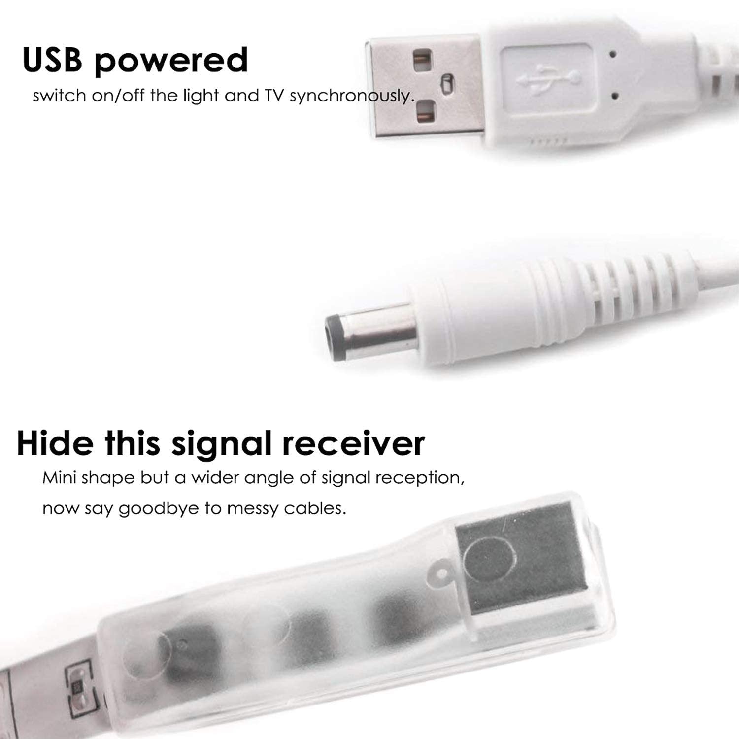 Bason Lighting Tv Led Backlight, 14.76Ft Usb Led Lights Strip For 60-70 Tv/Monitor Backlight, Led Tv Lights With Remote, 4096 Di