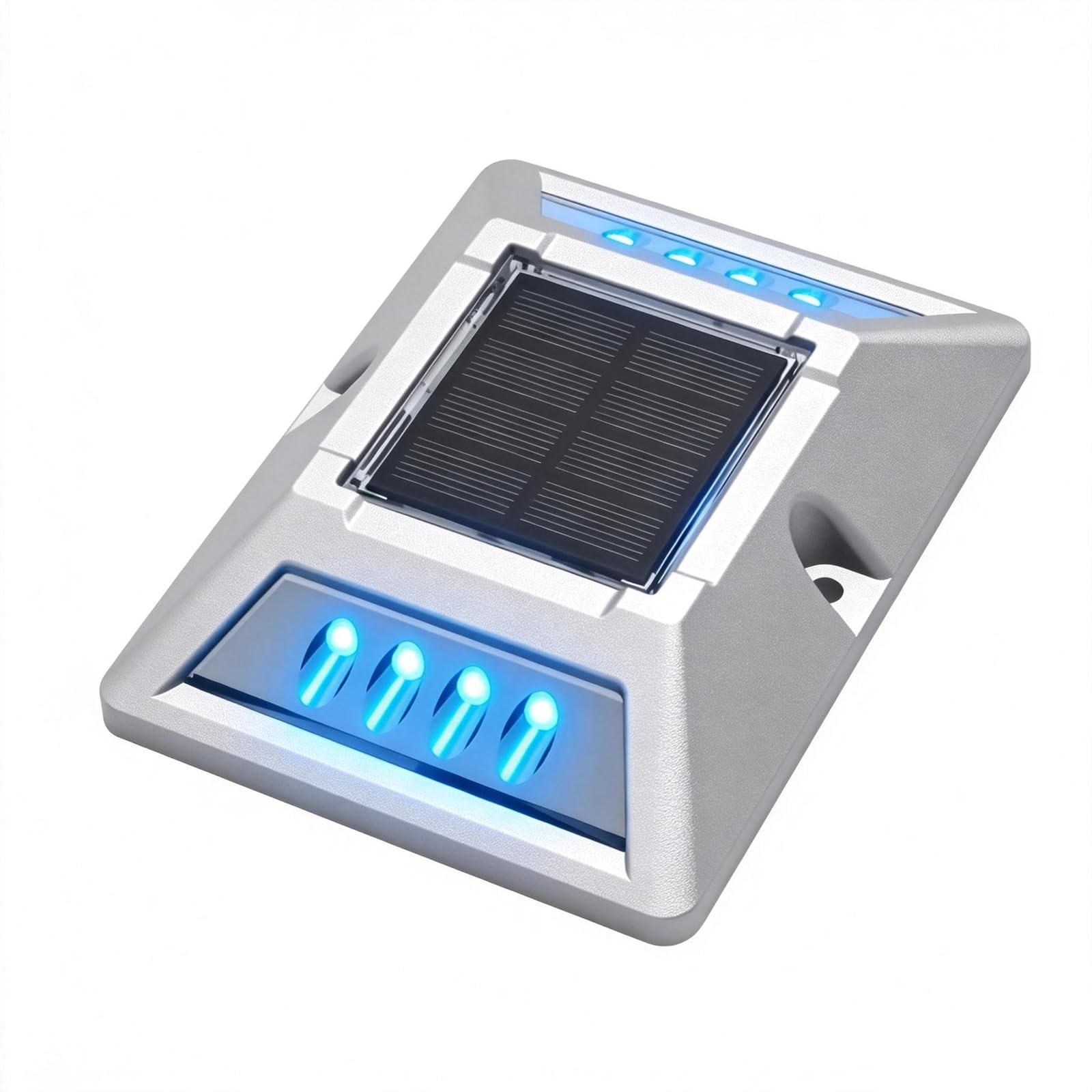 VATION LIGHTING Solar Driveway Lights 2 Pack, 2 Colors in 1 Dock Lights Solar Powered IP67 Waterproof, Aluminum Marker LED Outdo