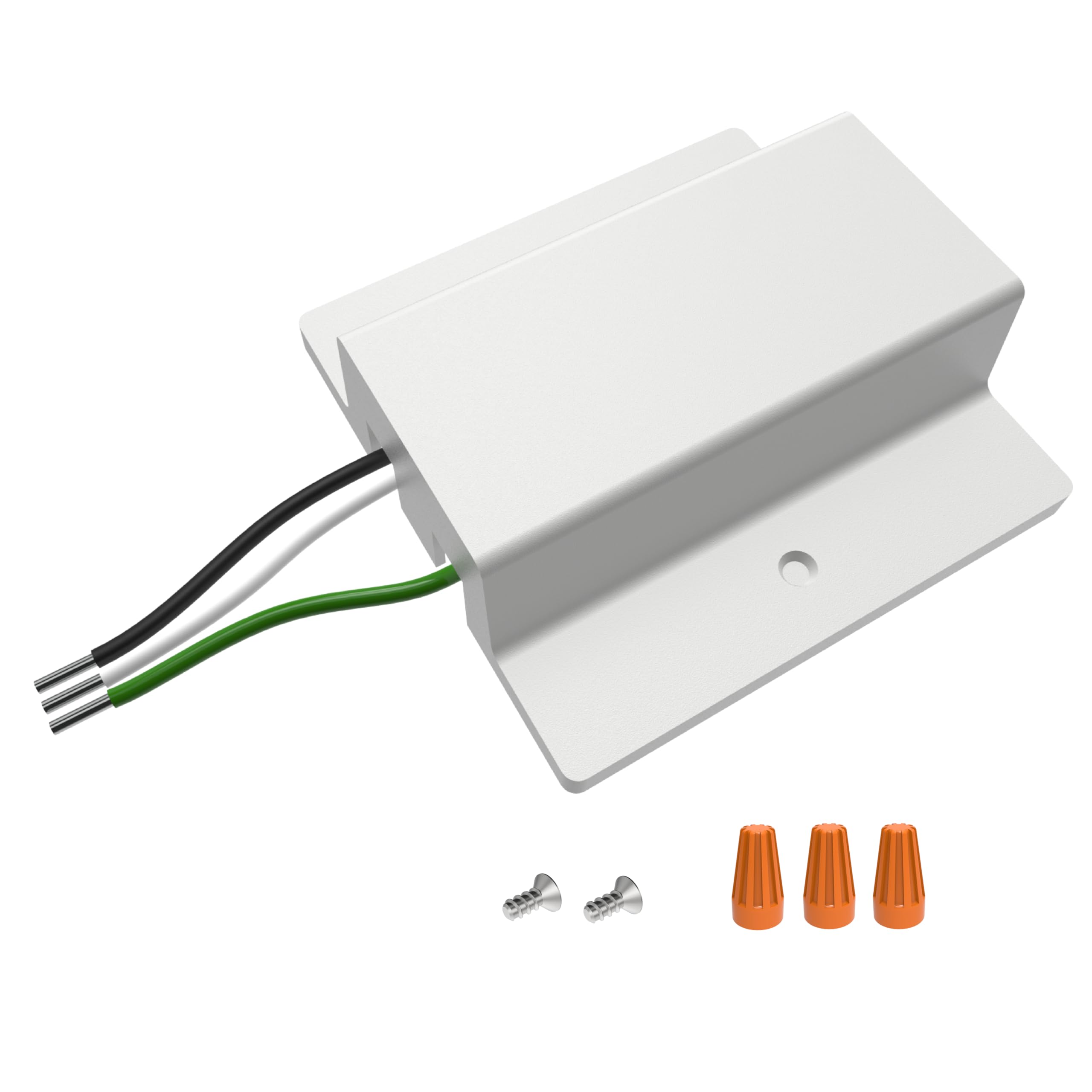 VEOLUX Lighting, H Track Floating Canopy Connector in White, UL Listed