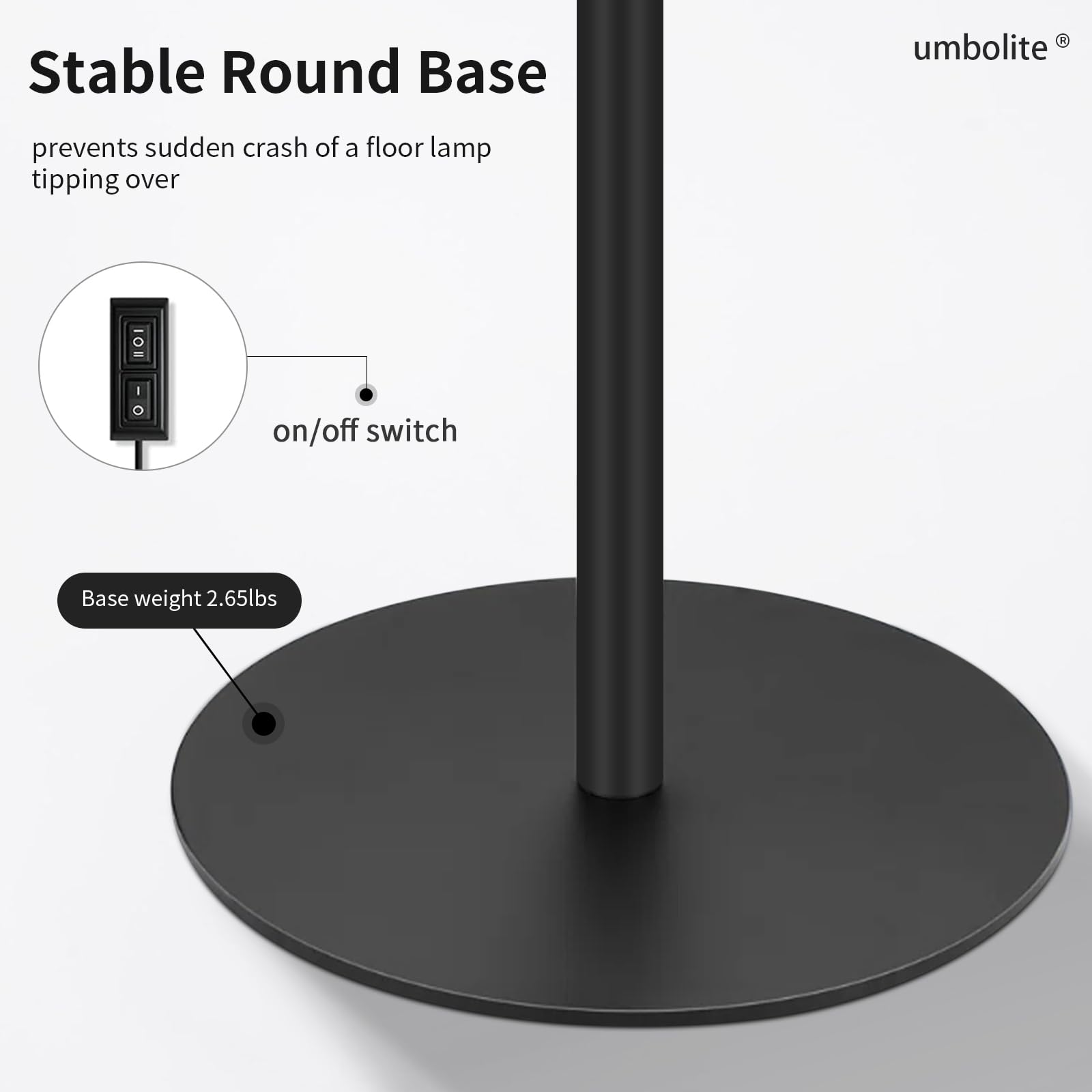 Umbolite Led Floor Lamp For Office, Reading Lamps Floor Standing, Tattoo Light, Sewing Light, Podiatric Lamp, Plant Grow Light,