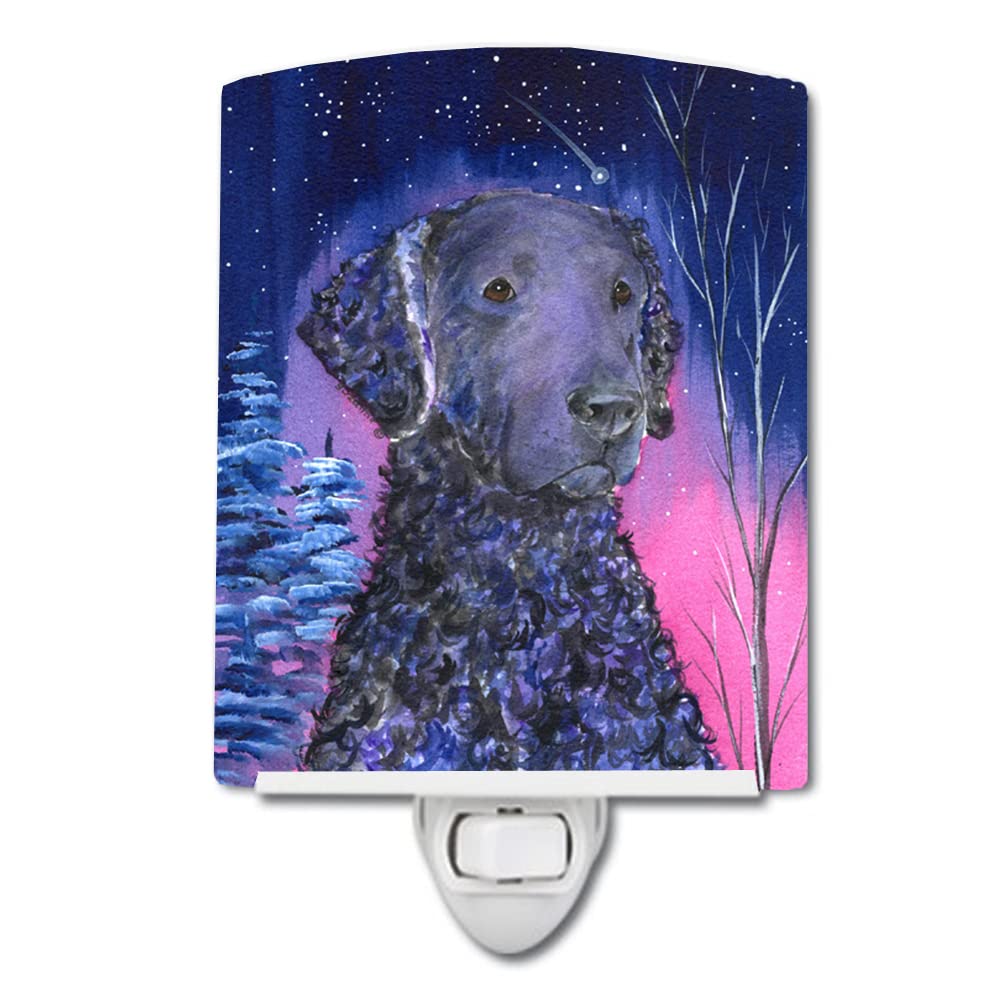 Carolines Treasures Ceramic Night Light, SS8354CNL, 6x4x3in, Multicolor, UL-Certified for Bedroom, Bathroom, Nursery, Hallway, Kitchen