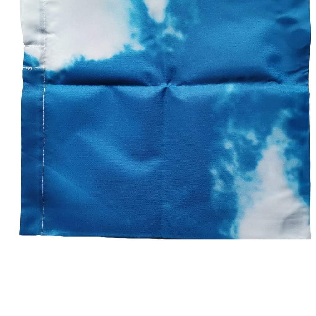 Fluorescent Light Cover 4 x 2 - Flame-Retardant Fabric, Soft Blue (Blue Sky Cloud), 10 Strong Magnets, Model FLC4-SKY-B