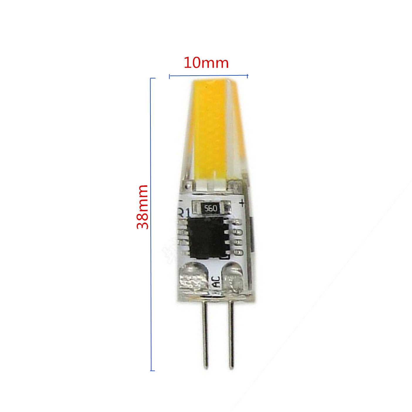 OMTO G4 LED Light Bulb 2W 250lm 360° Waterproof Halogen Replacement 6000K White (10-Pack)