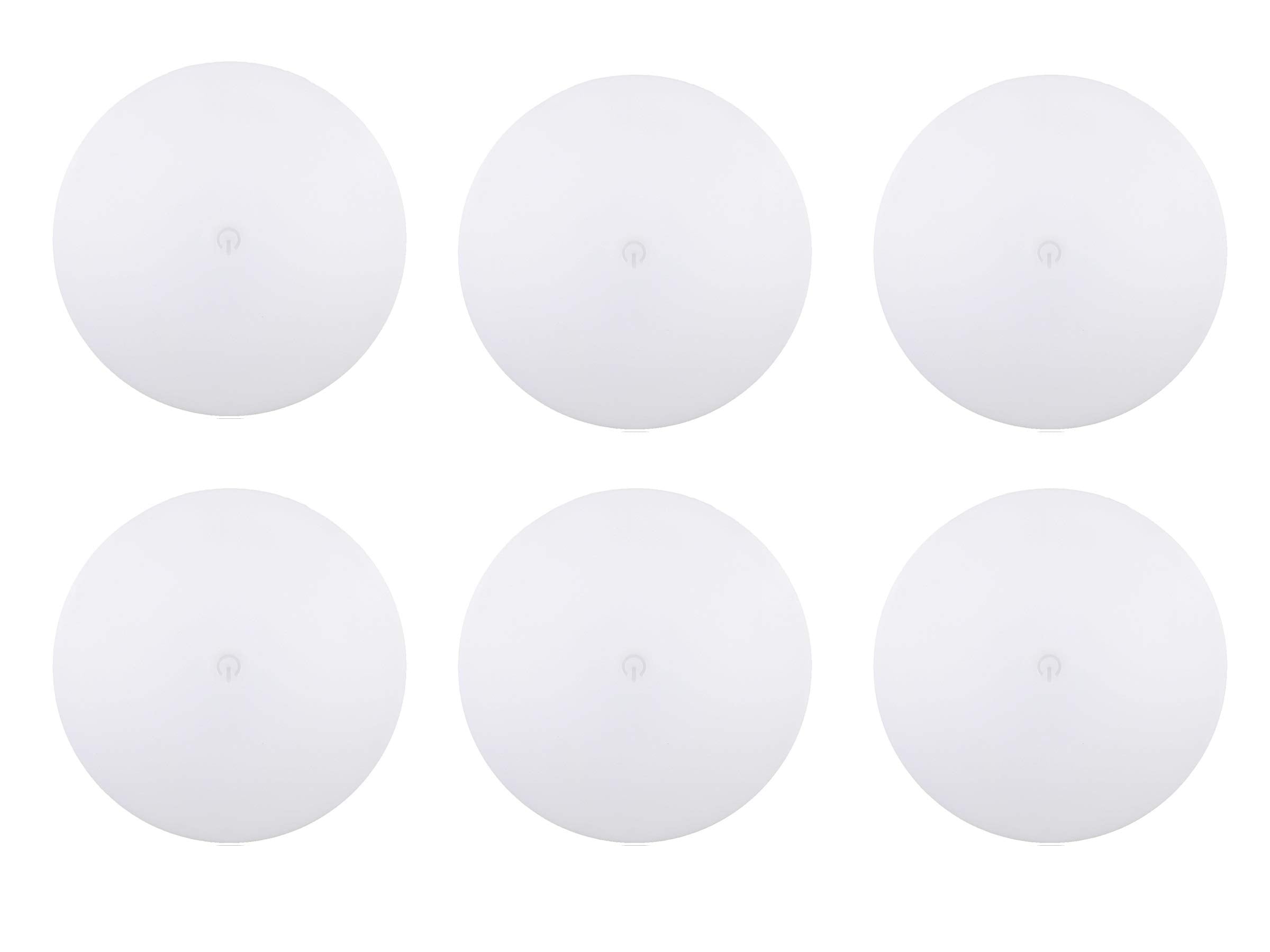 Kicored Led Ceiling Lights Rv Led Dome Light Fixture With On/Off Touch Switch Ultra Slim Interior Lighting For Rv Light,Trailer Light,Camper Light,Boat Warm White 3400K 4.5Inch (6 Pack)