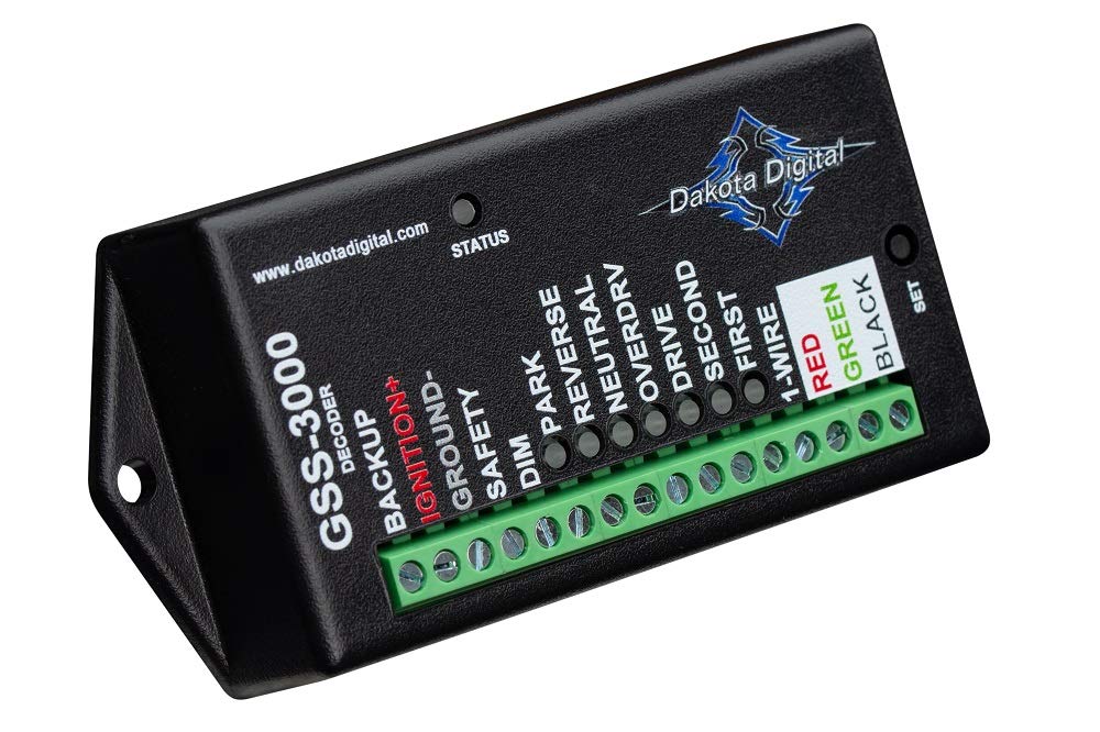 Dakota Digital GSS-3000 Universal Sender Unit, Black Aluminum for Gear Shift Position Indicator