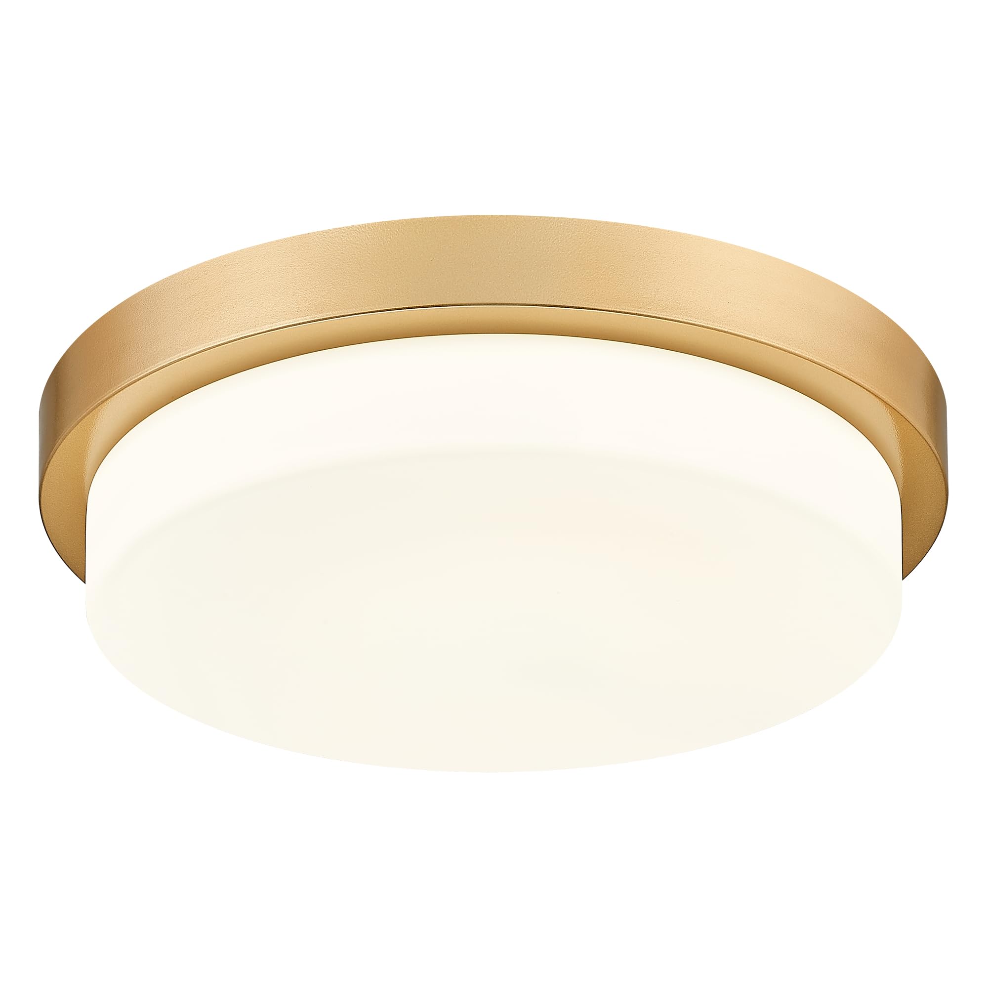 Audickic Gold Flush Mount Ceiling Light 16inch 36W Dimmable 3000K-6000K Metal Model AD-22008-L16-GD