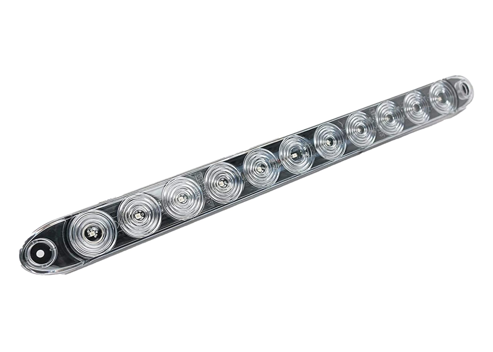 TecNiq 15" LED Stop Turn Tail Marker Light Bar - Waterproof Clear Red Lens, Model T10-RC00-1