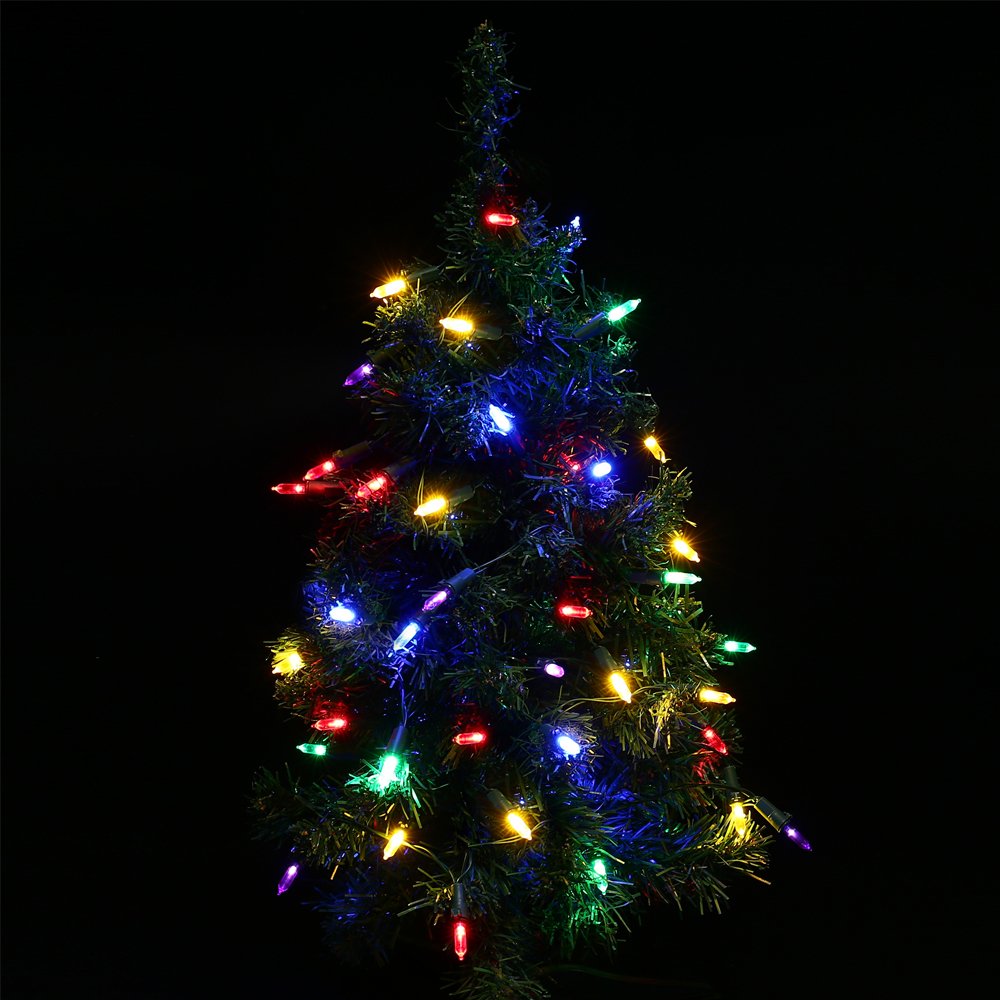 Recesky 2 Pack Christmas String Lights With Built-In Timer - Total 100 Led 36Ft Fairy Battery String Lights - Mini Lighting For