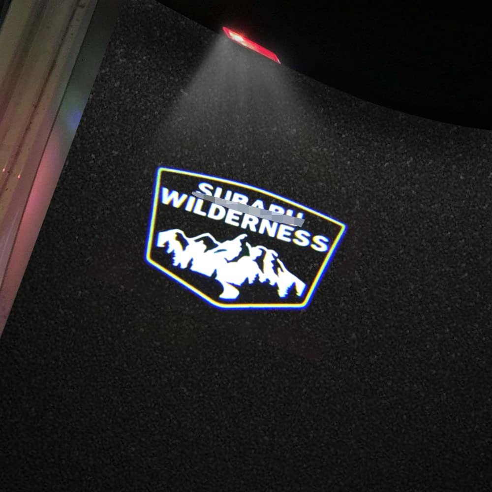 Led Car Door Logo Lights Courtesy Projector Laser Welcome Light Puddle Lamp 2 Pcs Compatible With Forester Outback Legacy Ascent