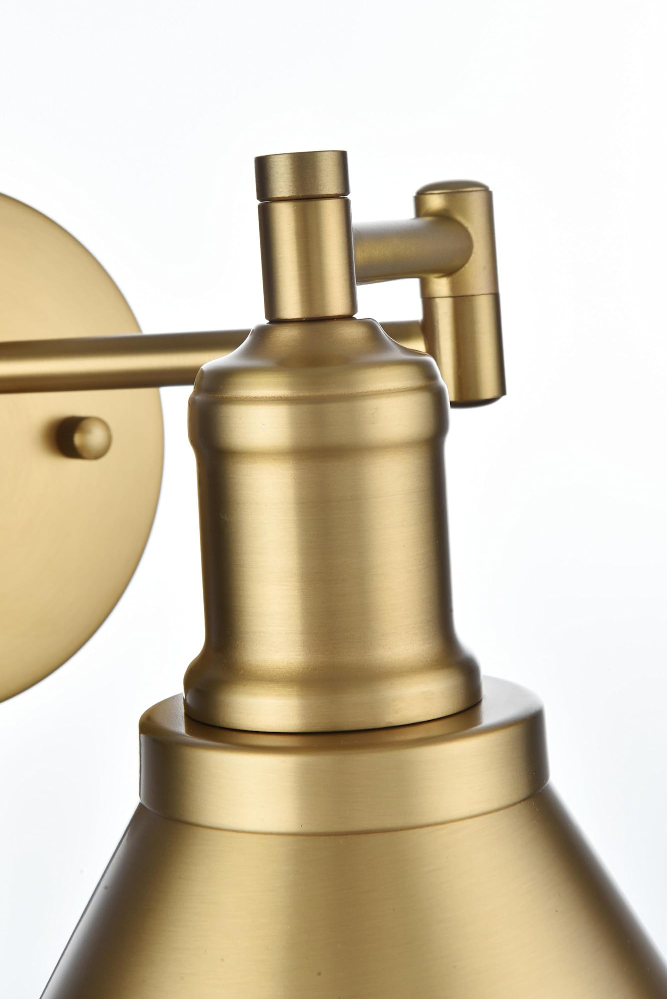 Living District Judson 1-Light Metal Swing Arm Wall Sconce in Chrome