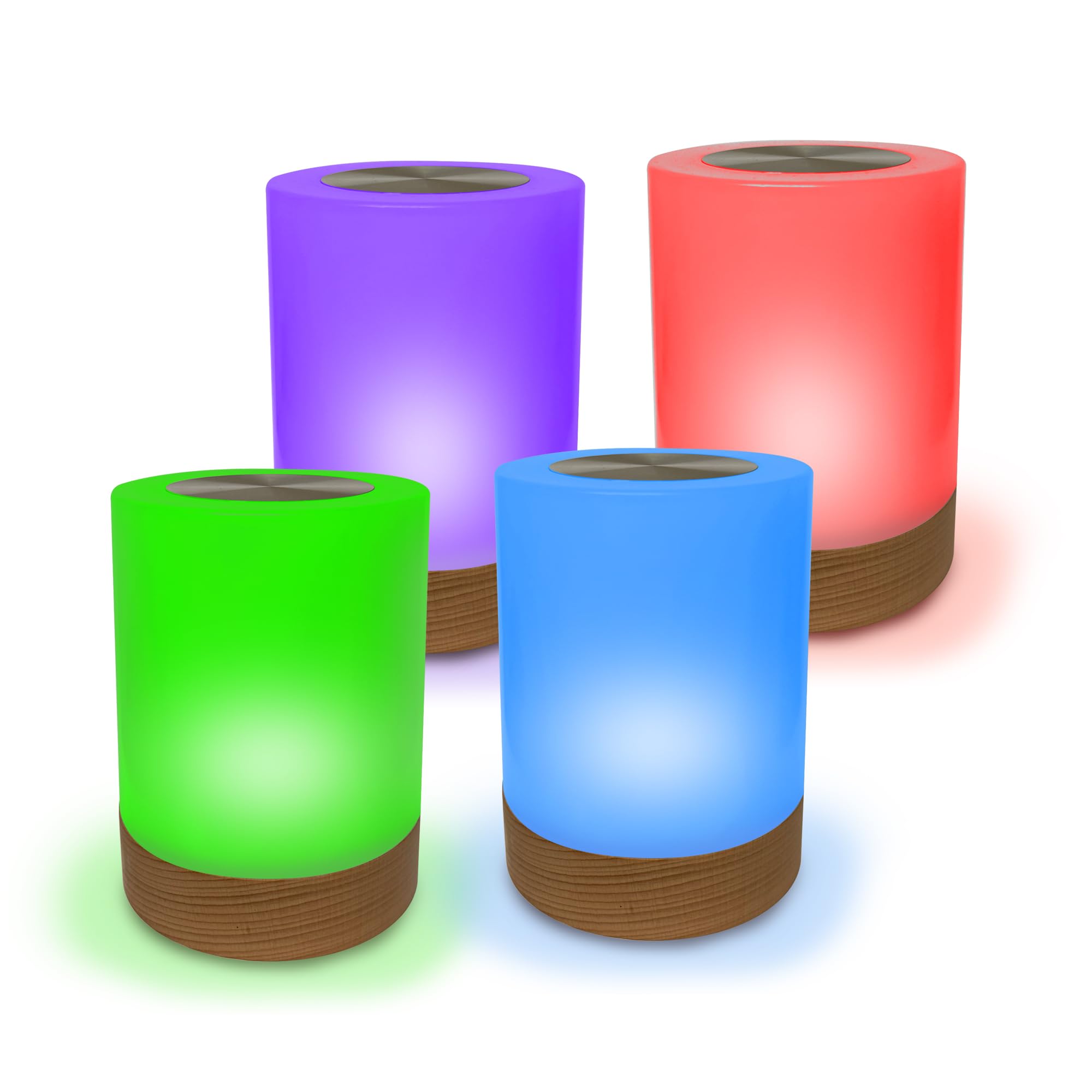 Friendship Lamp Lumi by Filimin - Best Friend WiFi Touch Lamp Real Beech Wood LED Light for Long-Distance Connection  Relationship  Friendship  Gifts  Couples  App Setup - No Subscription Set of 4