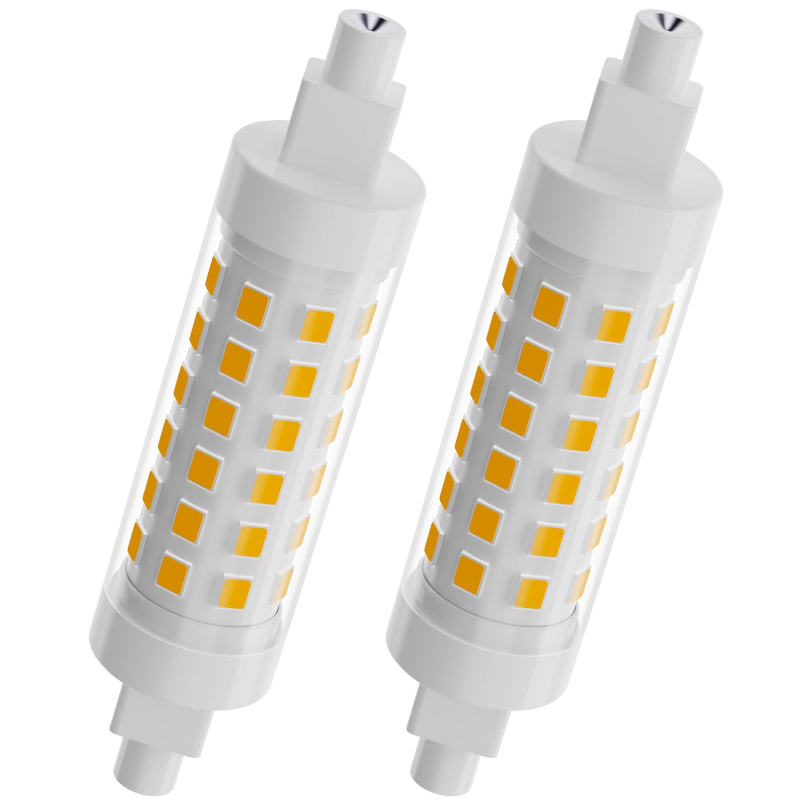 TAIYALOO R7S LED Bulb 78mm 100W Equivalent Dimmable Warm White 3000K, Polycarbonate, 2 Pack