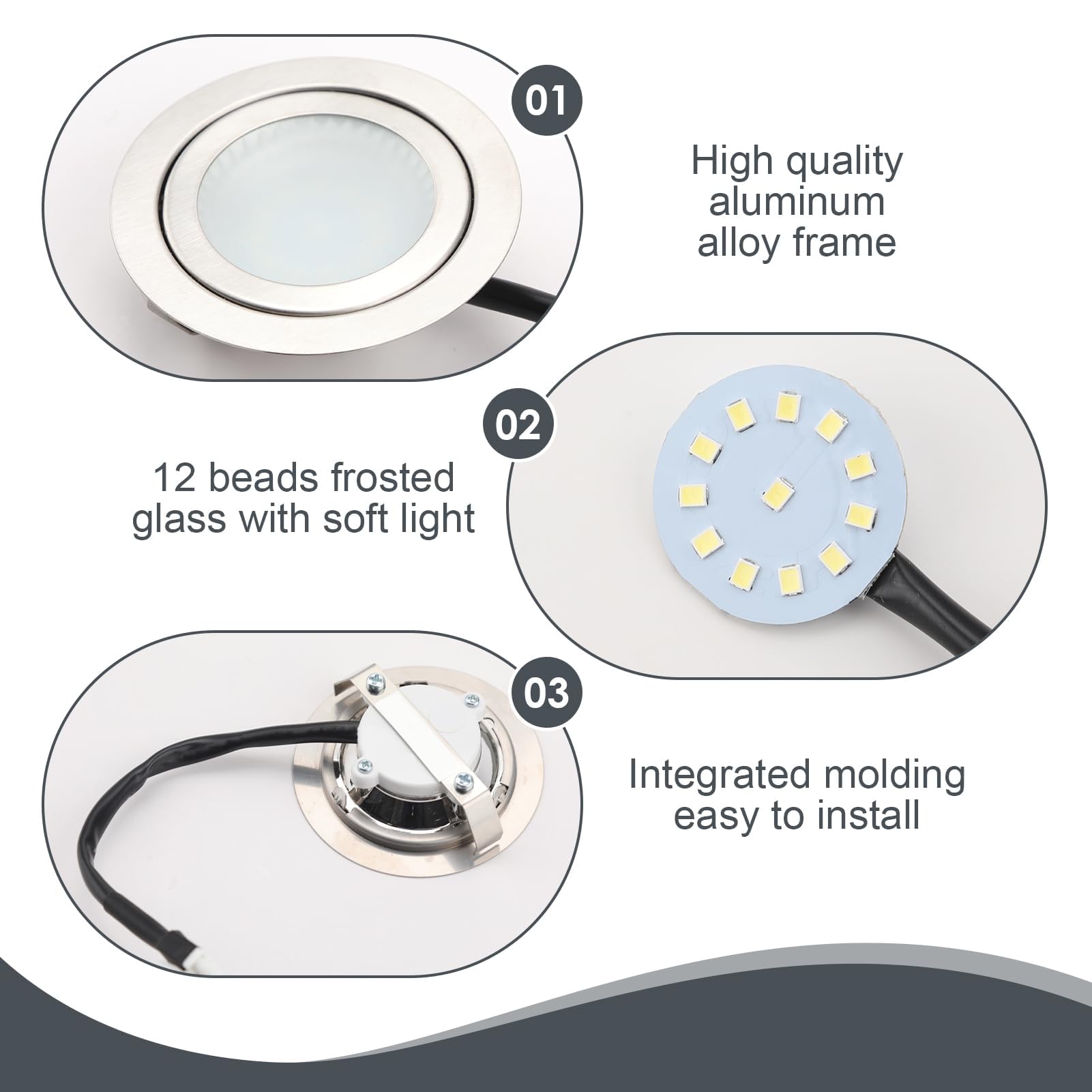 Yenblow 12V Dc 1.5W Range Hood Lights With El Socket  2Pack Hole Closet Stove Led Light Recessed  Bright White Kitchen Range Hood Light Bulbs Replacement  6500K (El Socket-Male-Frosted)