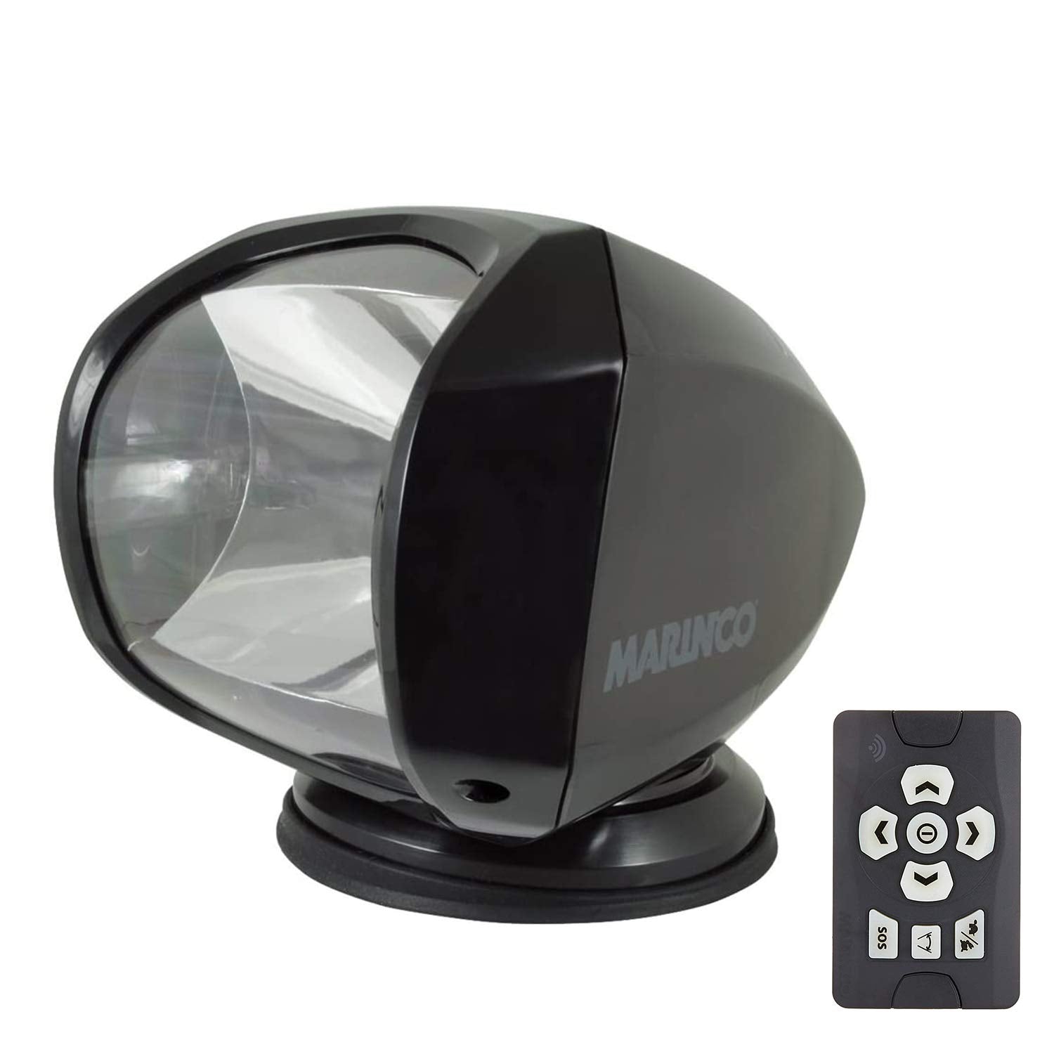 Marinco SPL-12B Precision Spot Light, 12/24 Volt, 100W, Black
