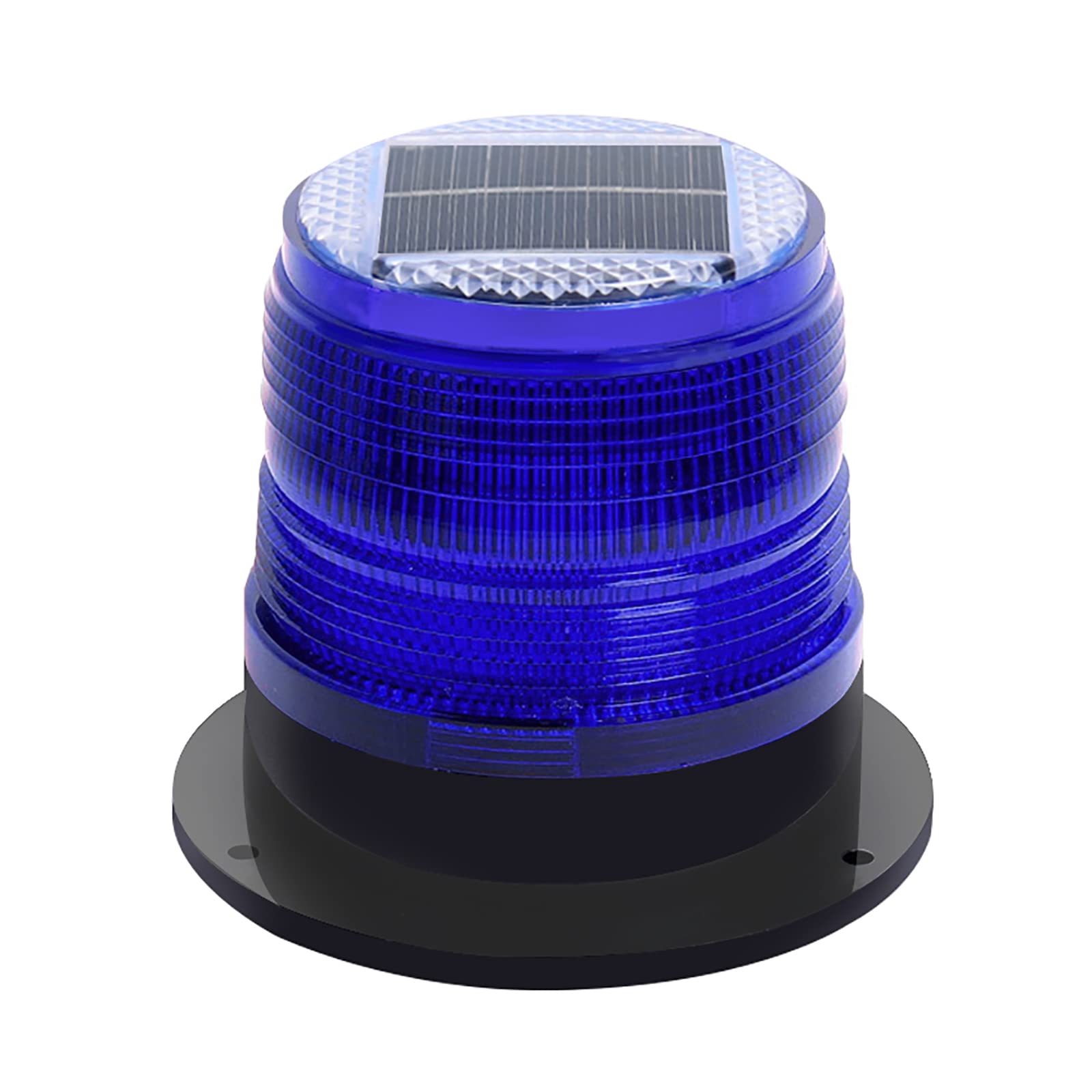 RISOON Solar Strobe Warning Light, Waterproof with Strong Magnetic Base, Blue, Model AL