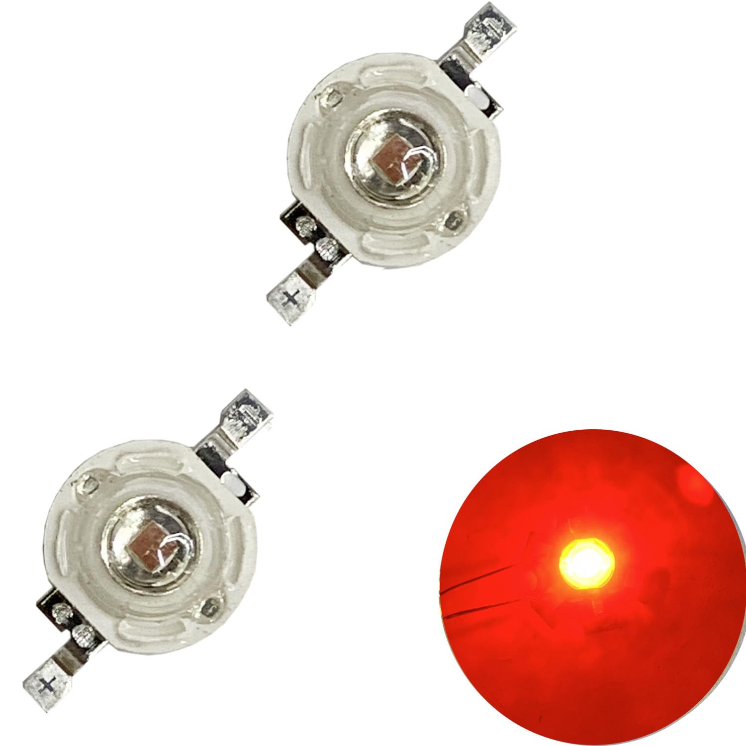 Topxcdz 50Pcs Led Cob Lamp Chip 3W Dc 2.2-2.4V Input 600Ma-700Ma Mini Led Bulb Diode Smd For Diy Led Floodlight Spotlight Downli