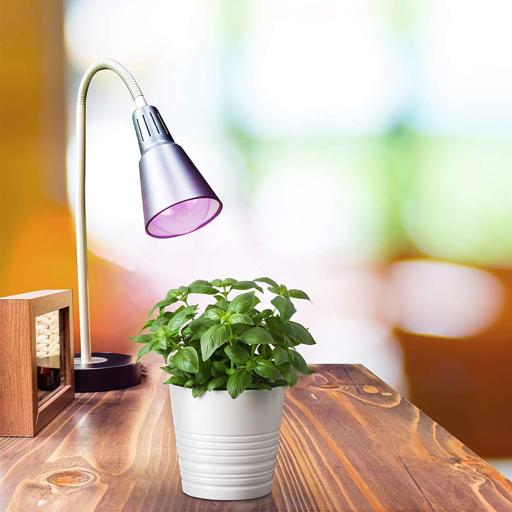 Feit Electric A19 LED Grow Light Bulb, 60W Equivalent, Full Spectrum, Non-Dimmable, 1 Count, 448nm Blue to 630nm Red Spectrums