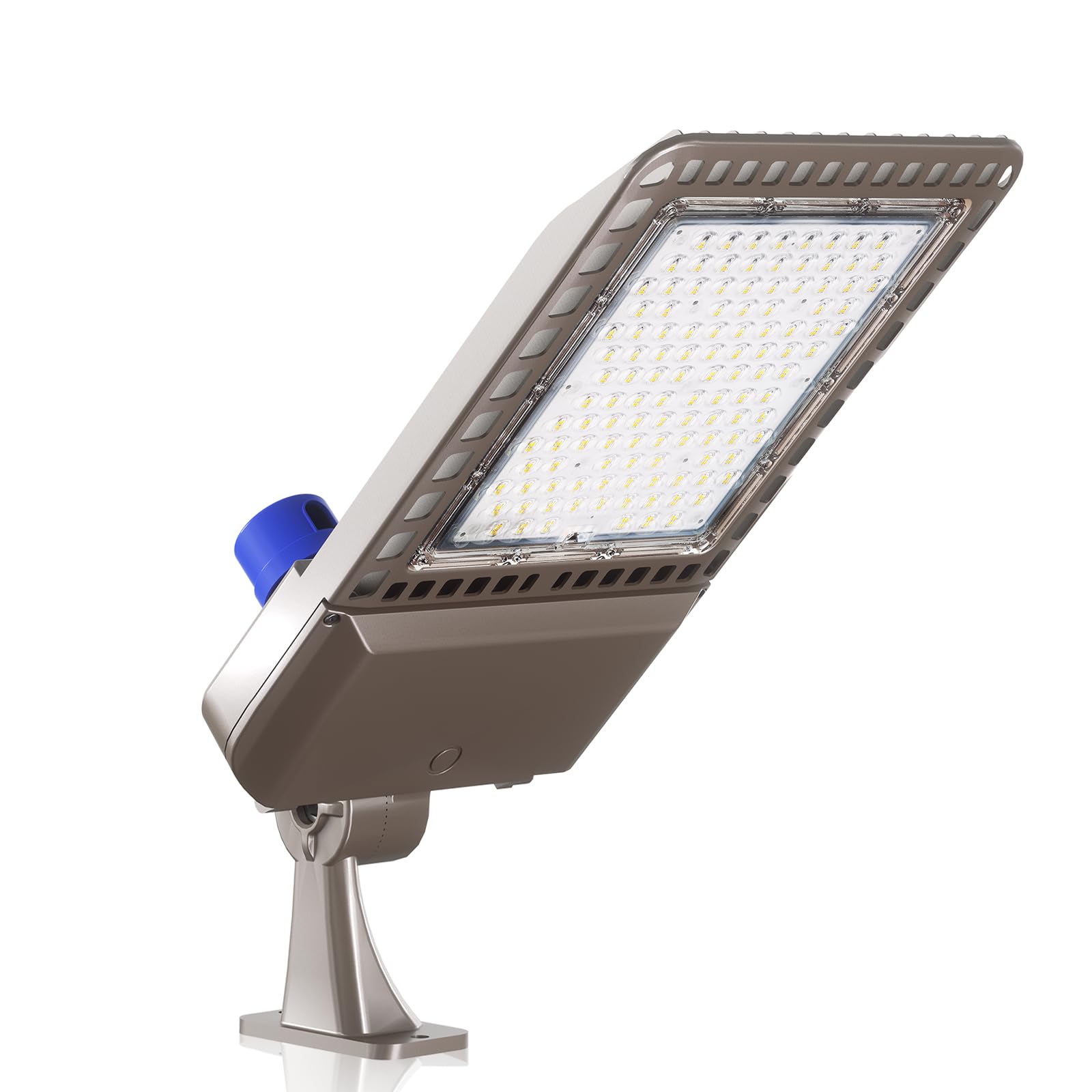 YXL LED Parking Lot Light 200W with Dusk to Dawn Photocell, 28000LM, 5000K Daylight, IP65 Waterproof, Bronze, Model L2115200