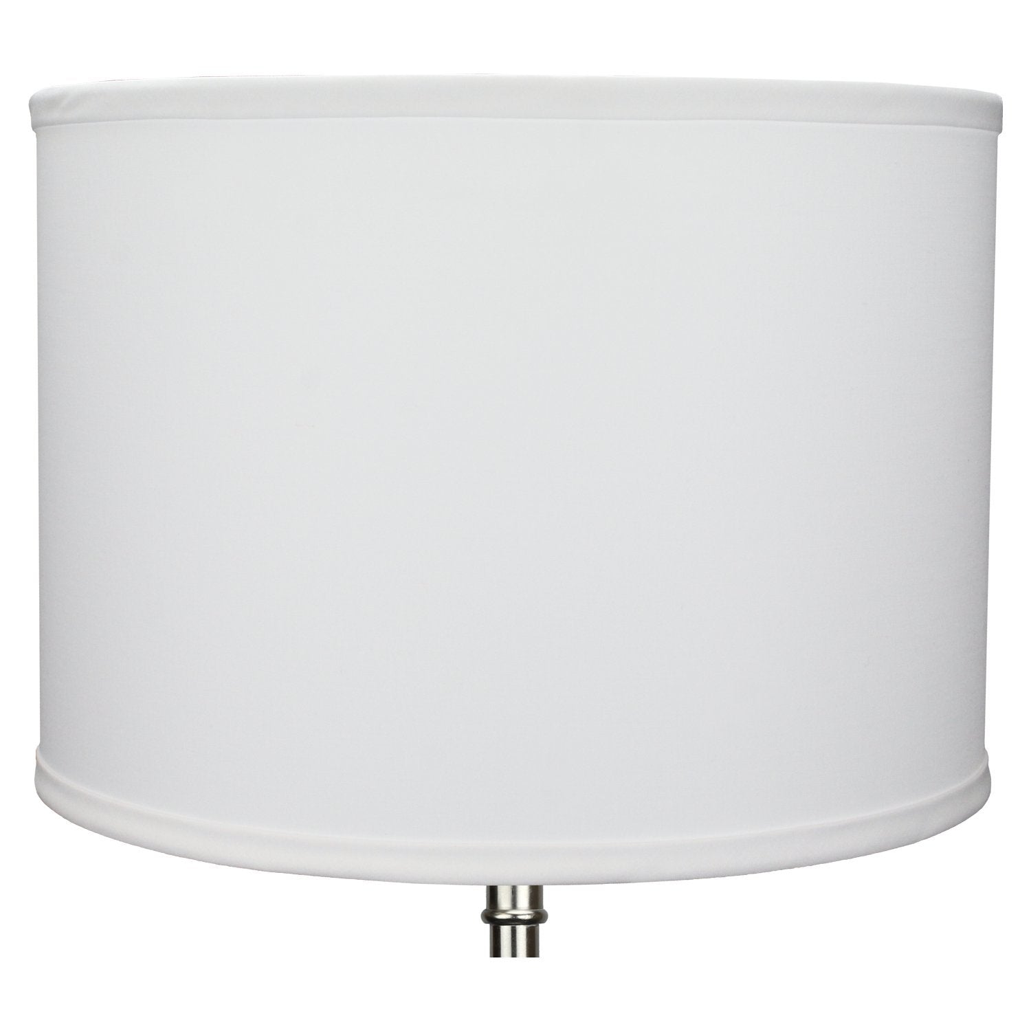Fenchelshades.Com 14'' Top Diameter X 14'' Bottom Diameter 10'' Height Cylinder Drum Lampshade Usa Made (White)