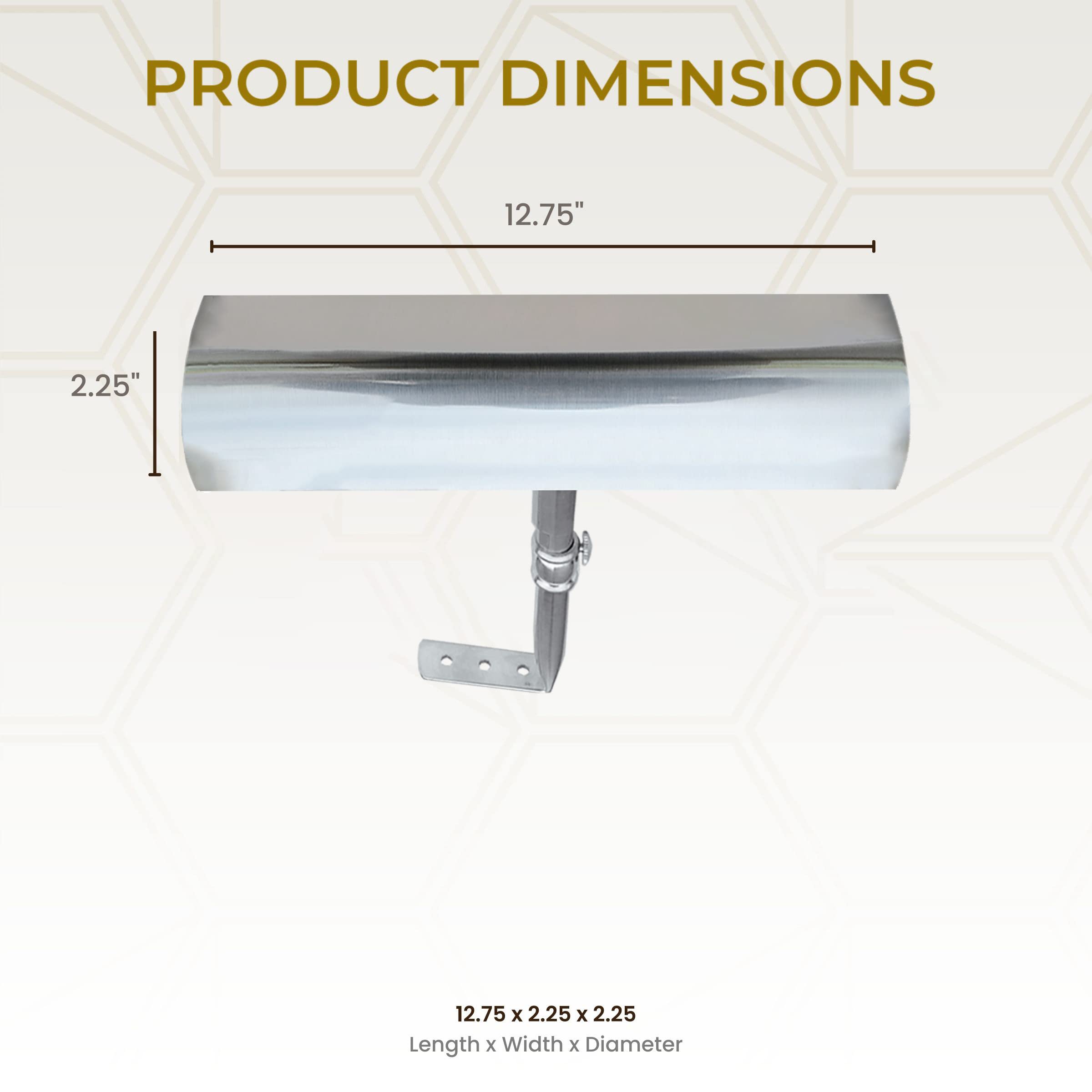 Royal Designs, Inc. Cordless Remote Control Led Picture Light, Dimmable With Timer Function, Brushed Nickel, 12.75 Inches, 2 Pac