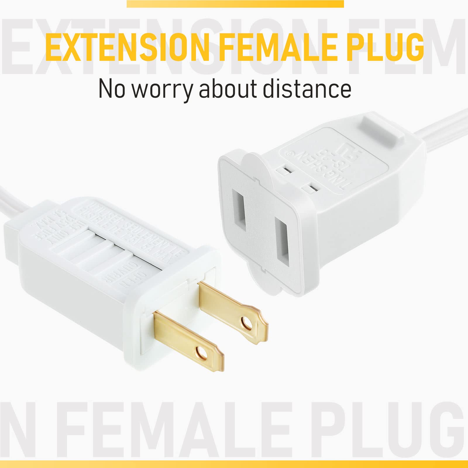 1 Pack Accessory Cord With 6 Led Light Bulb And Female Plug, 13.12Ft C7 Lamp Village Light Cord With Fuse Wire, Ul-588 Blow Mold