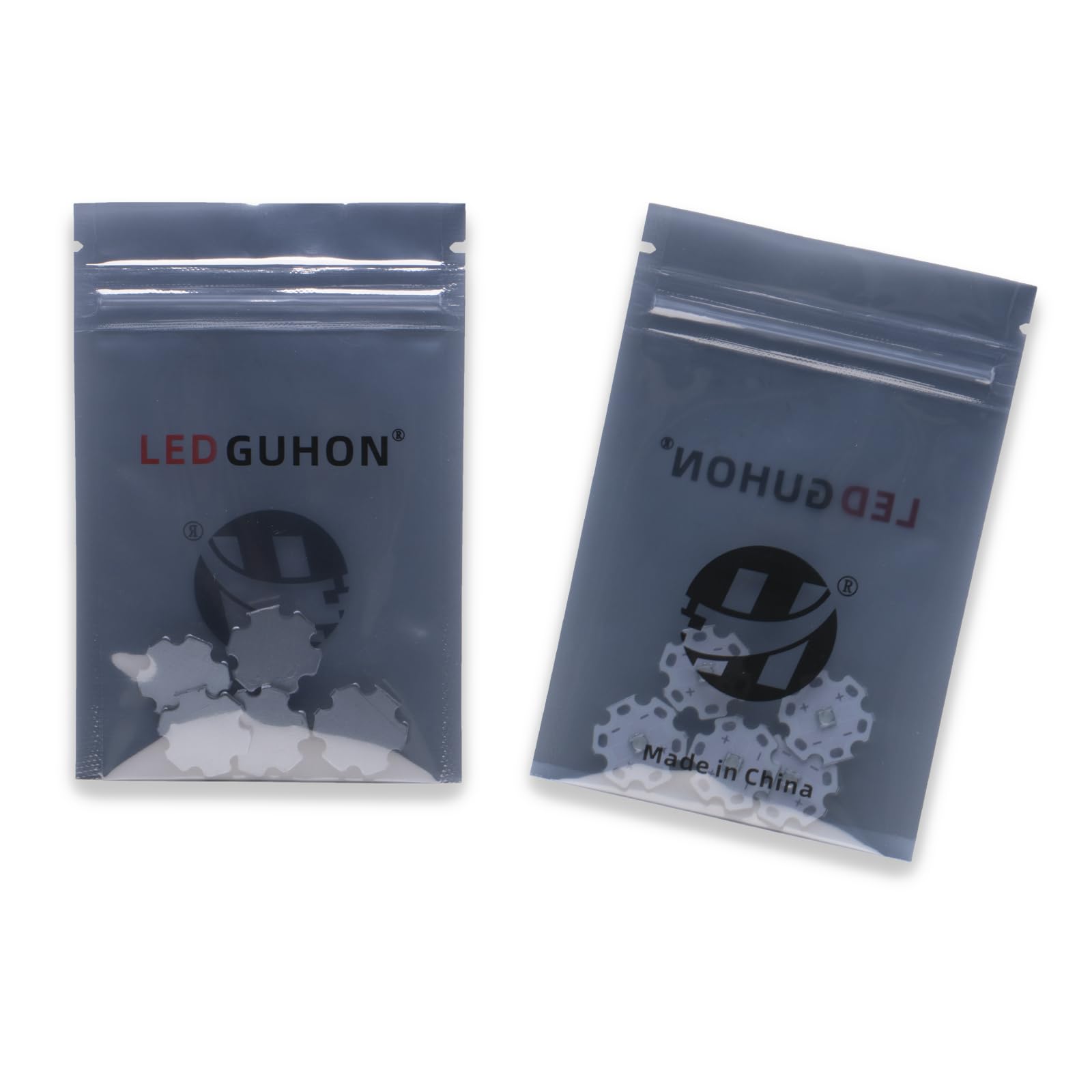 Ledguhon 5Pcs 3W Warm White 3535 Smd High Intensity Bright High Power Led Chip With Aluminum Plate 20Mm Star Pcb Base Heat Sink