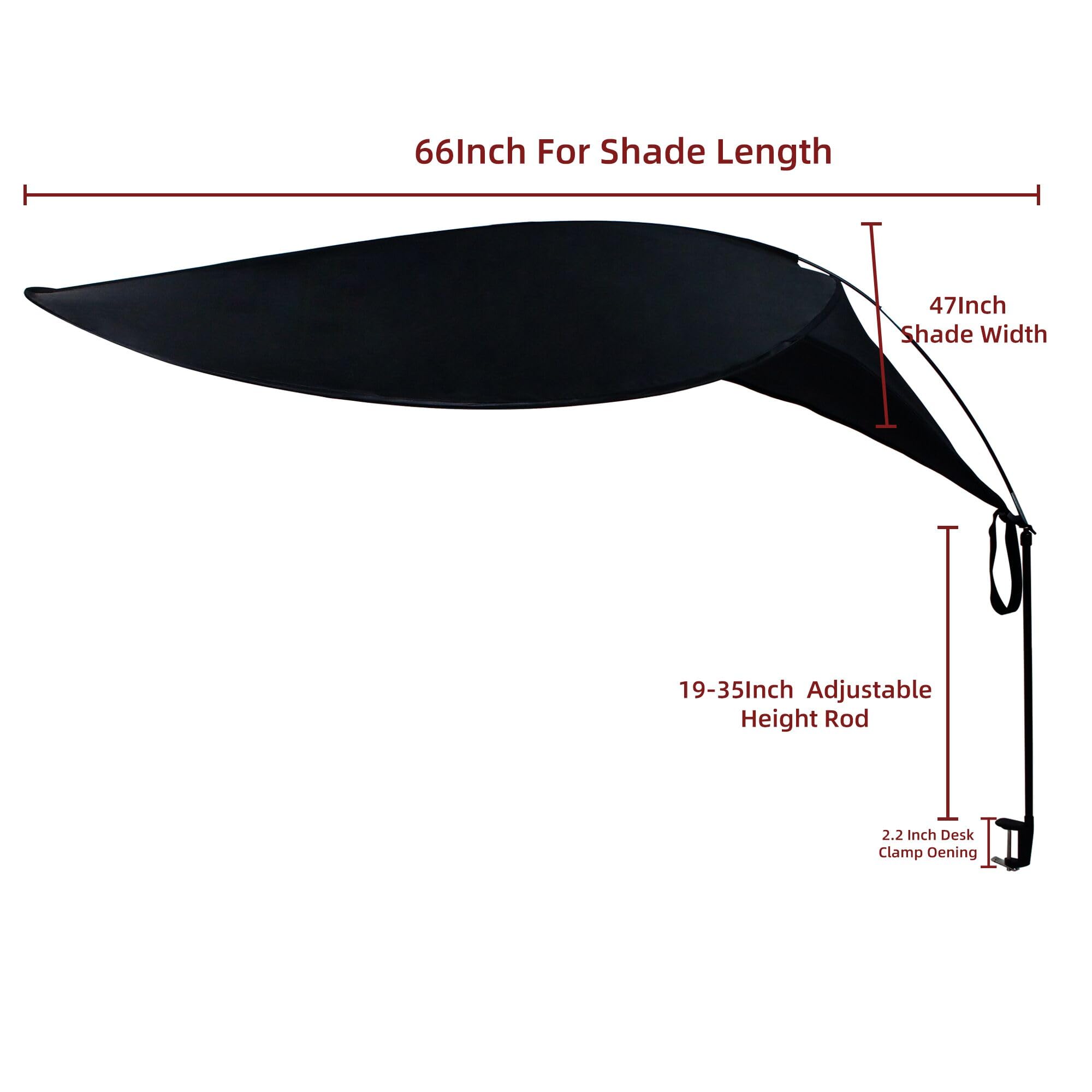 65''Comastbo Office Cubicle Desk Shade,Designed For Light Sensitive Workers,Idea For Office Cubicles And Desk Canopy
