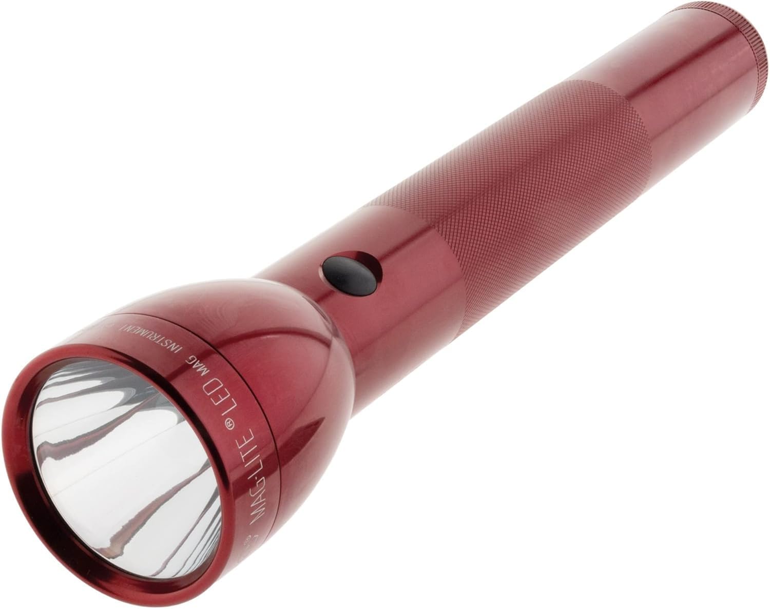 MagLite ML300L LED Flashlight, Aluminum, 3-D Cell, Red, Model ML300L-S3036