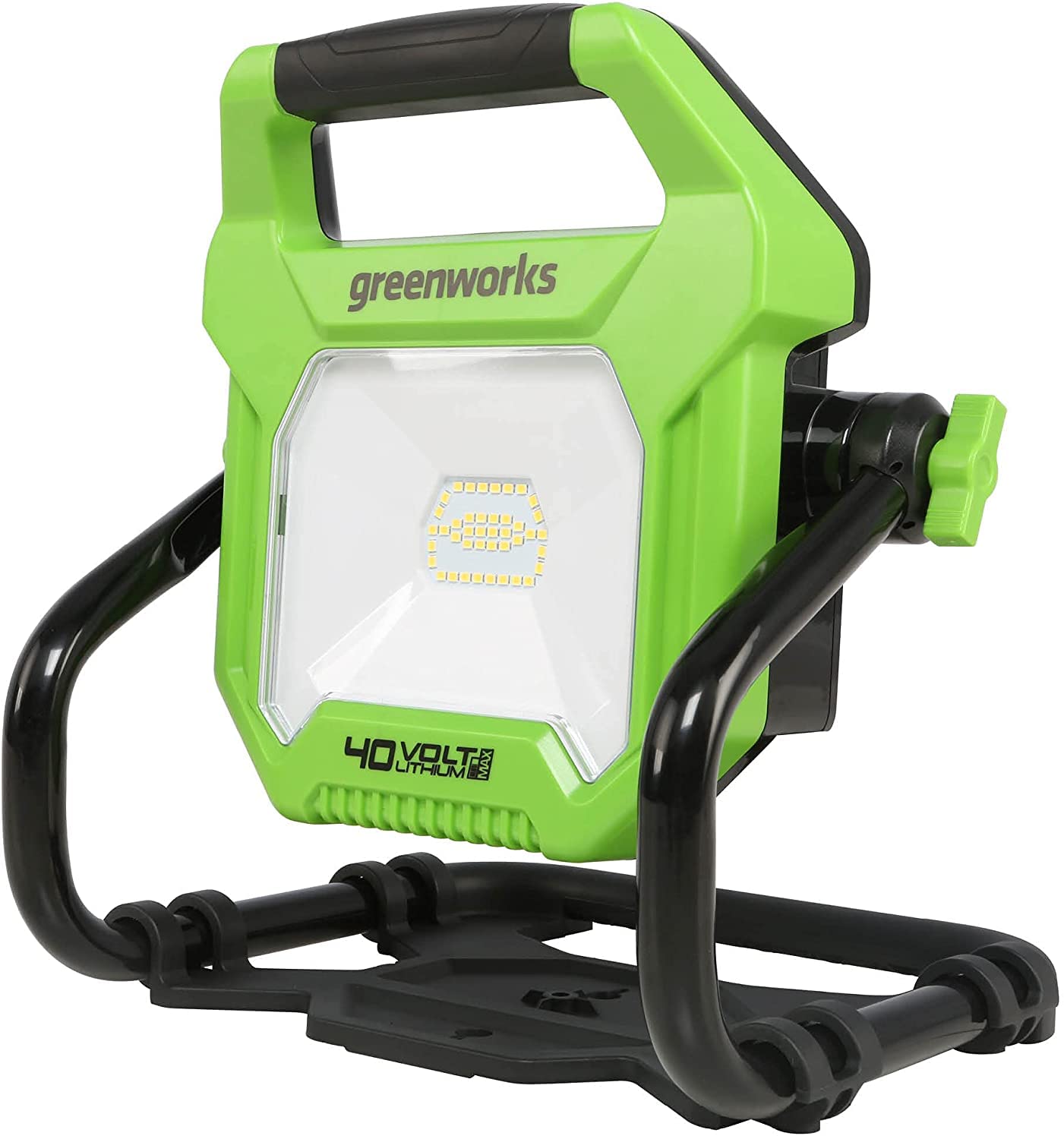 Greenworks 40V (AC/DC) 2000-Lumen LED Work Light, 360 Head Rotation, Tripod Mountable, Portable, Indoor/Outdoor Light, Flood Lig