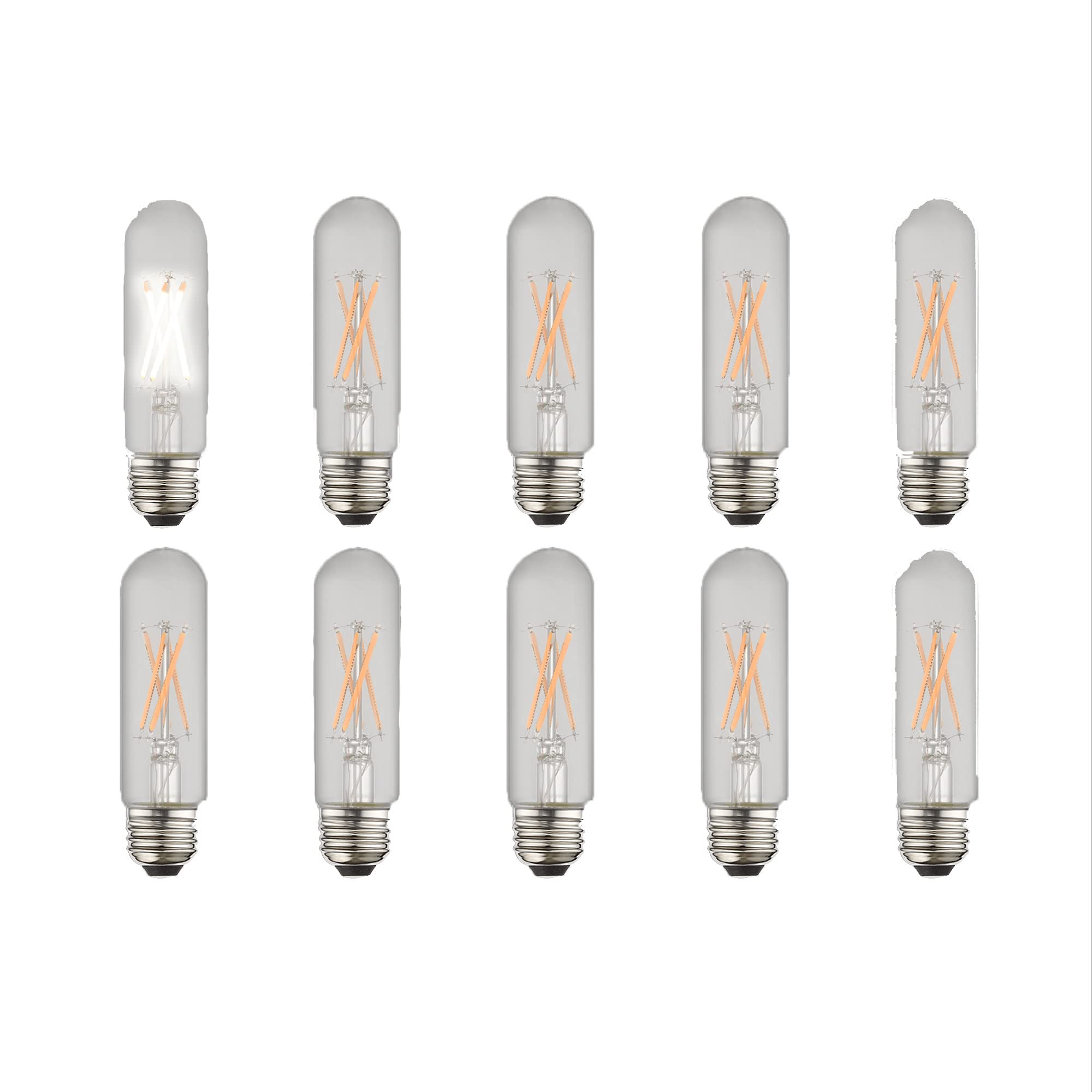 Livex Lighting 960406X10 Filament LED Bulbs, Clear Glass