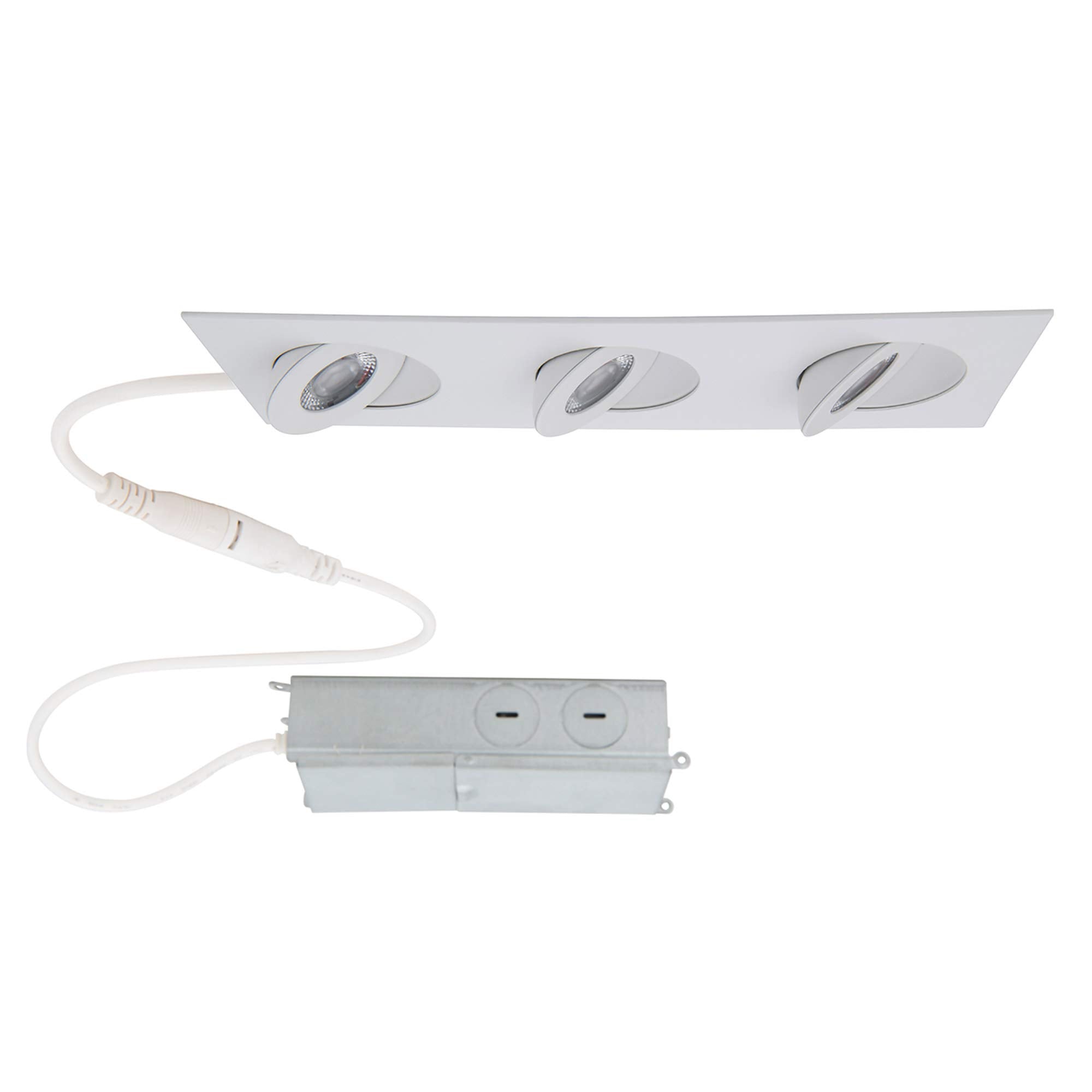 Wac Lighting, Lotos 2In Led 3-Light Square Adjustable Recessed Kit 3000K In White