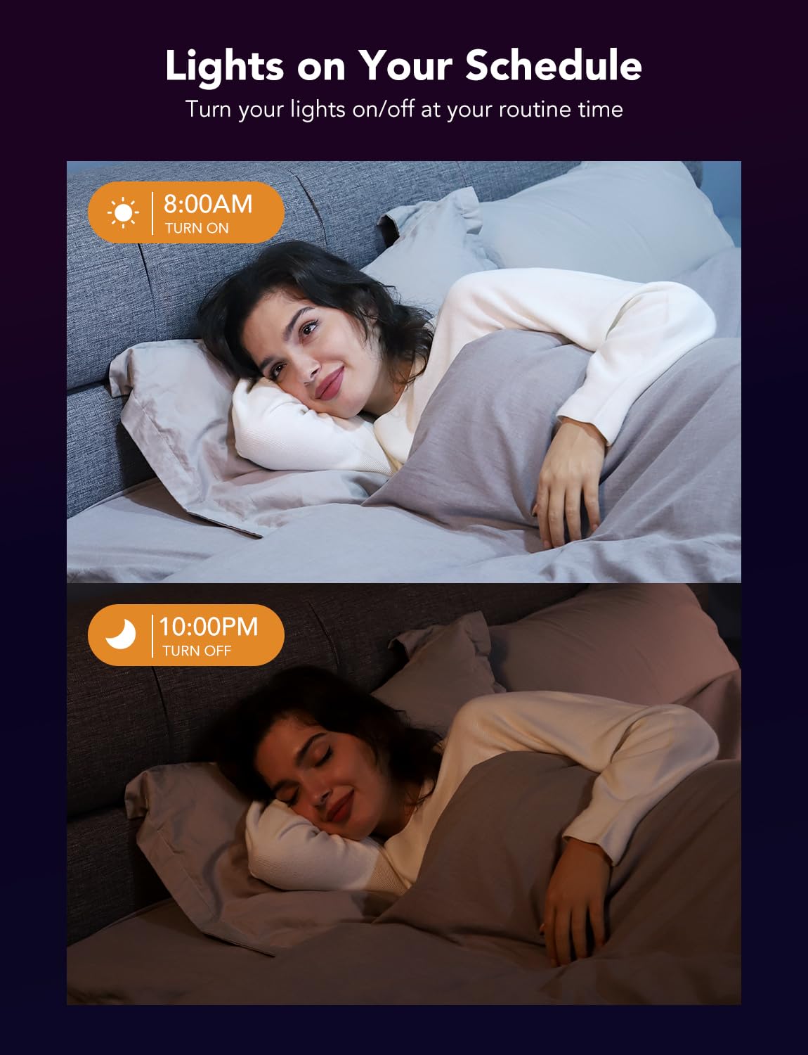 Govee Smart Recessed Lighting 4 Inch, Wi-Fi Bluetooth Direct Connect Rgbww Led Downlight, 65 Scene Mode, Work With Alexa & Googl