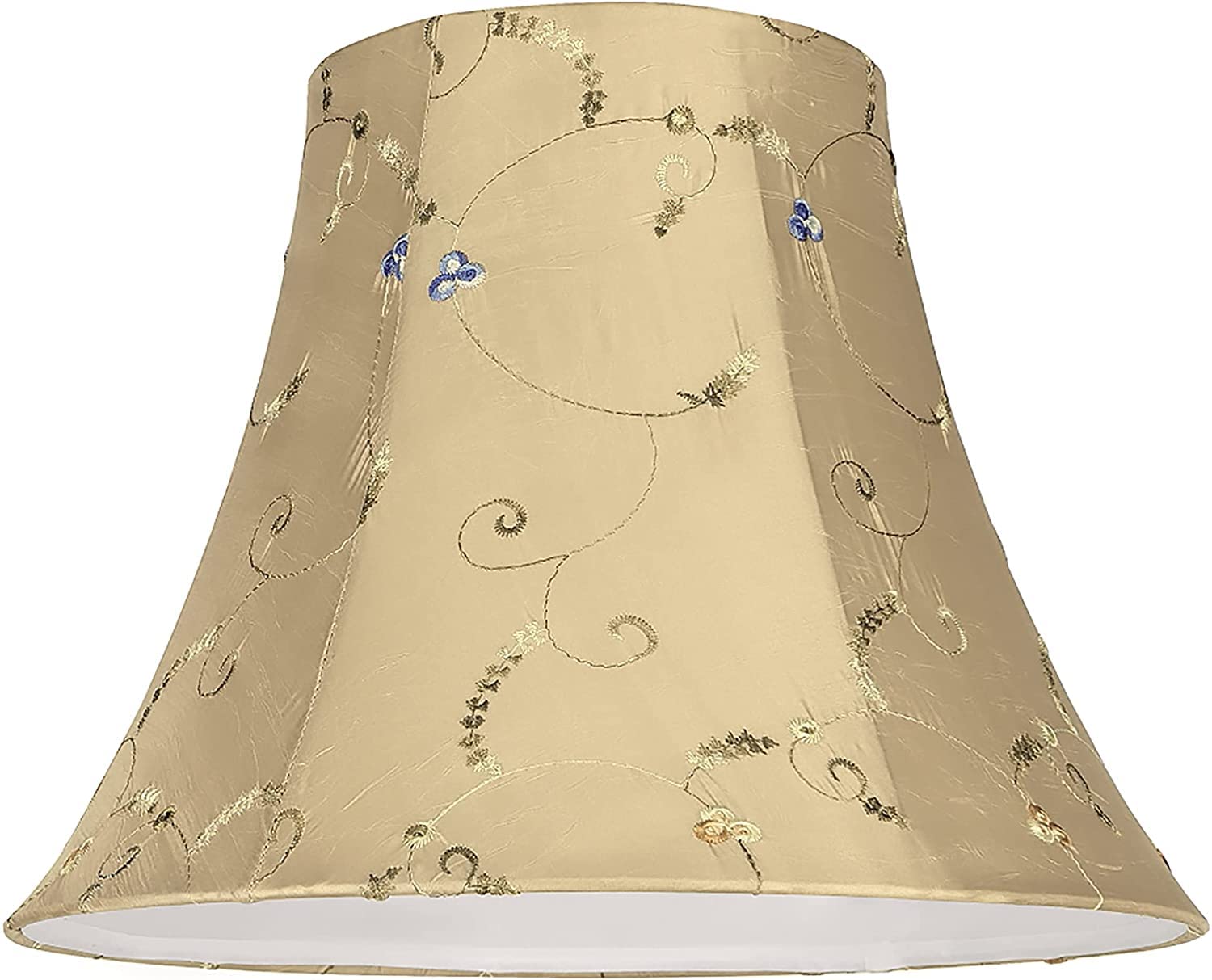 Aspen Creative 58051A, Bell Uno Lamp Shade, Gold, 7&quot; Top X 14&quot; Bottom X 11&quot; Slant Height, Slip Uno 36Mm