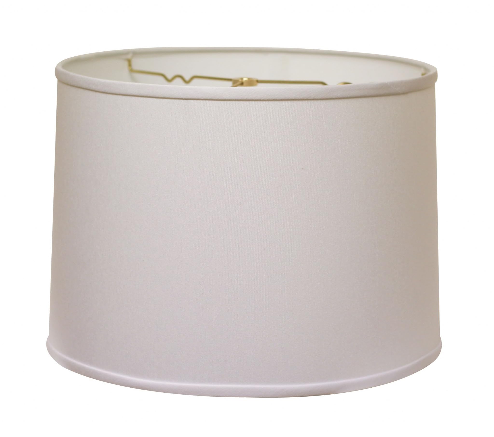 Homeroots 470165 13 In. Throwback Drum No Slub Lampshade White