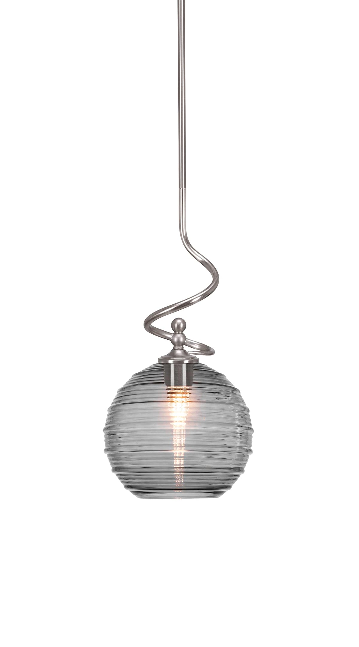 Capri 1 Light Mini Pendant in Brushed Nickel (901-BN-5122)