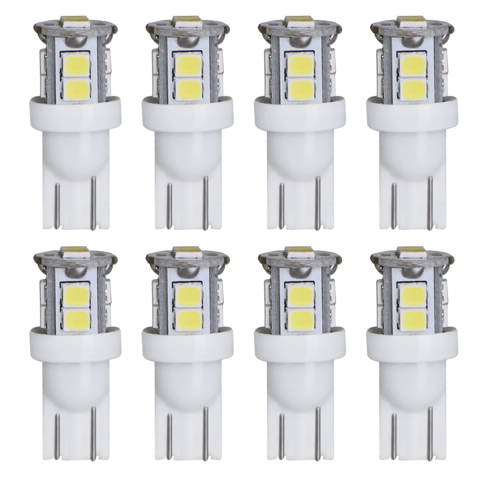 Huttuubudu Led Landscape Light Bulbs 1W 12V Cool White 6000K,7W Low Voltage Incandescent Light Bulbs Equivalent,Wedge Base T5 Ma