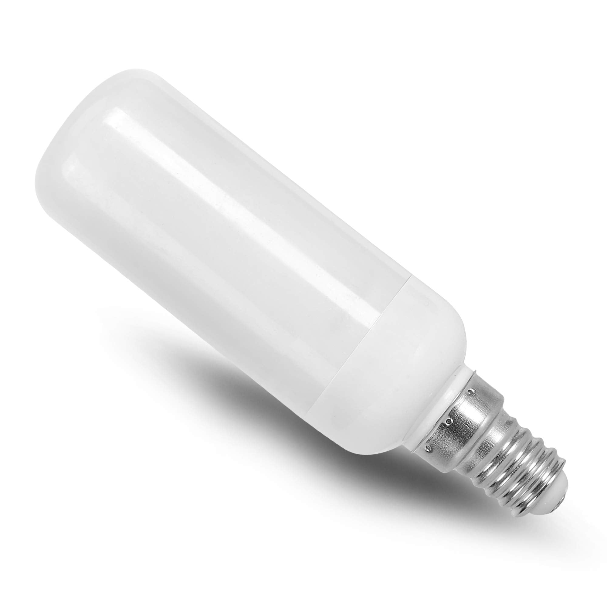 12Vmonster LED Fire Candle Light Bulb - Flame Flicker Tube, 12mm Diameter, 100MM Length, 6 Pack, Copper, Flame Fire Color