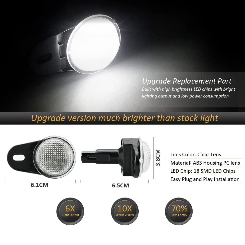 D-Lumina Led Interior Courtesy Light Footwell Lights Under Dashboard Courtesy Floor Lamp Assembly Compatible With Dodge Durango
