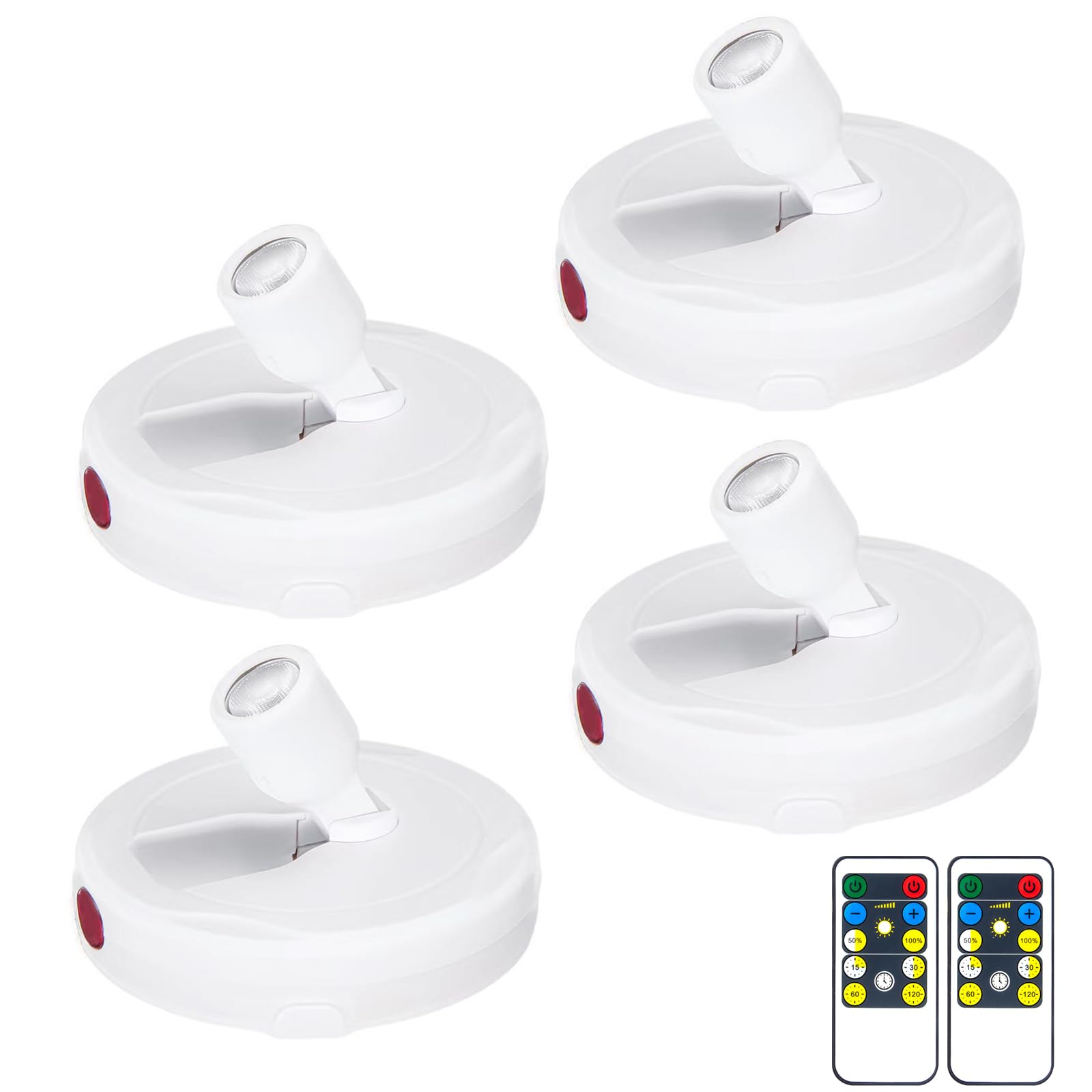 BERGUSTCH Battery Operated Spotlight, Picture Light with Remote, Indoor Uplighting, Picture Lights for Paintings, LED Display Li