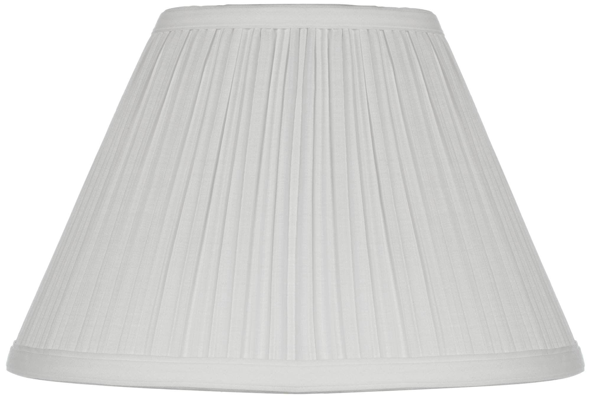 Antique White Small Empire Mushroom Pleated Lamp Shade 5&quot; Top x 11&quot; Bottom x 7.5&quot; High (Clip-On) Replacement - Springcrest