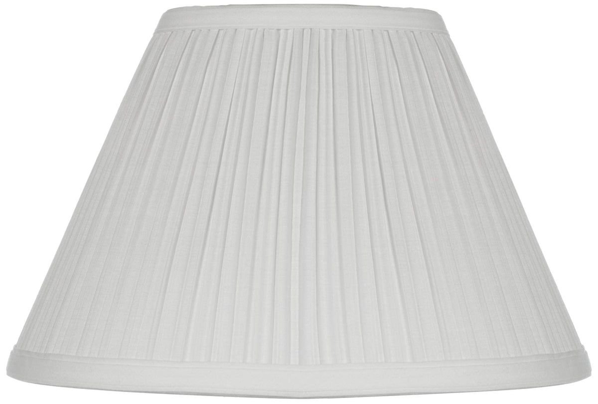 Antique White Small Empire Mushroom Pleated Lamp Shade 5&quot; Top x 11&quot; Bottom x 7.5&quot; High (Clip-On) Replacement - Springcrest