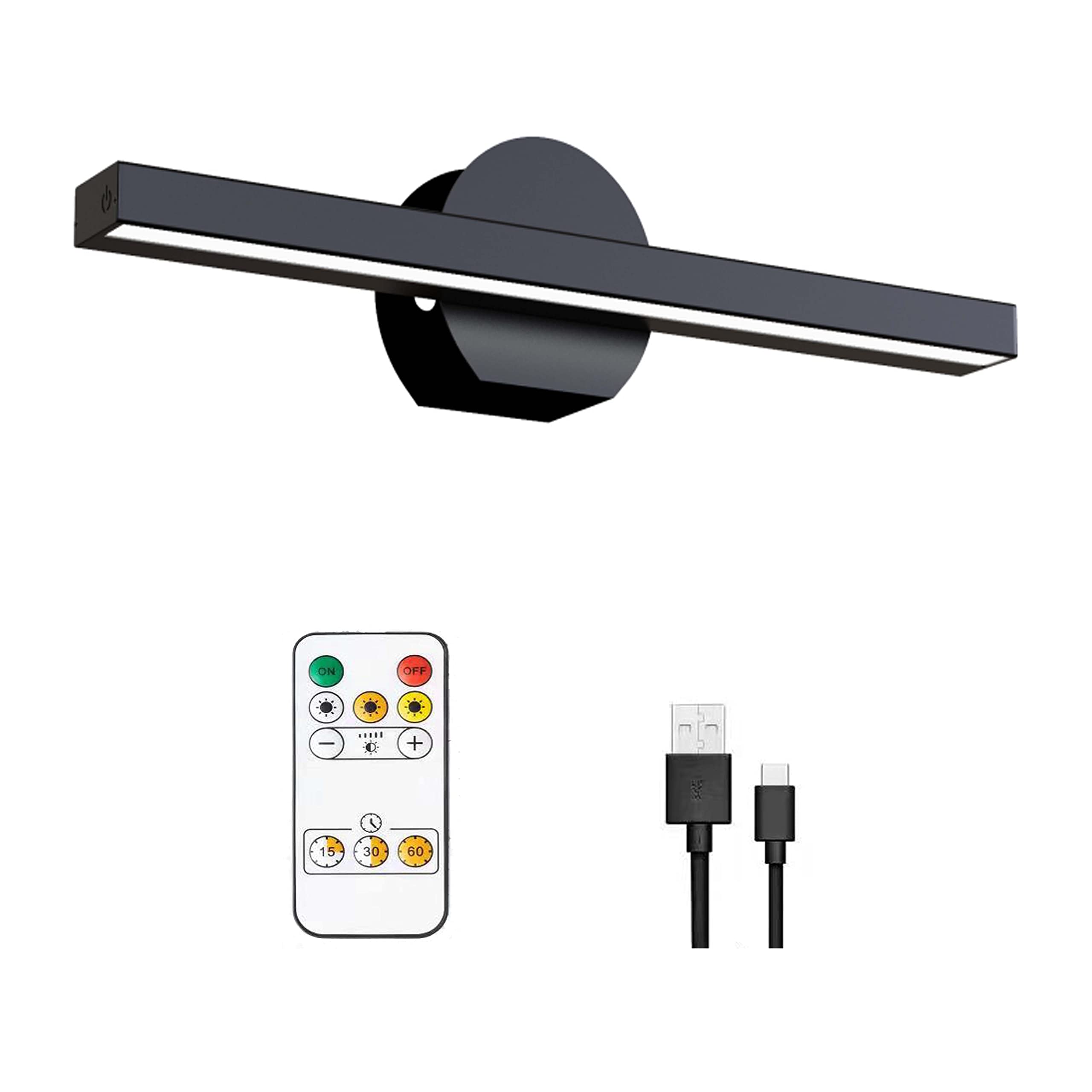 YUSOHOUSE Picture Light, Wireless Picture Light Battery Operated, Rechargeable Picture Lights for Wall, 16 Inch Art Lights for P