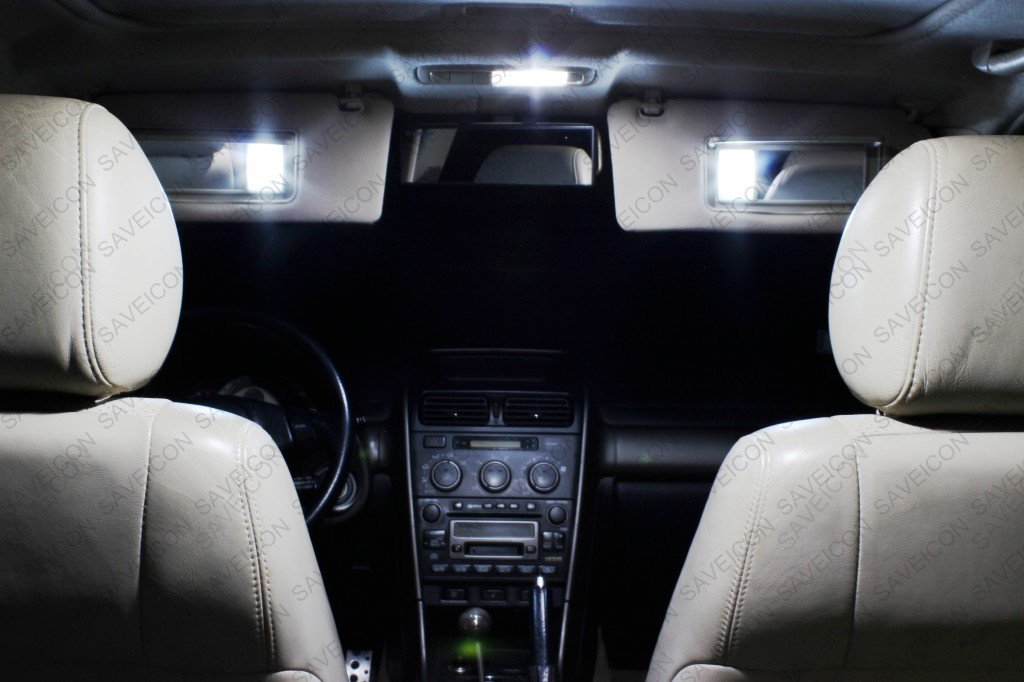 SAWE 5-SMD LED License Plate Dome Map Lights Bulbs, Pack of 8, White