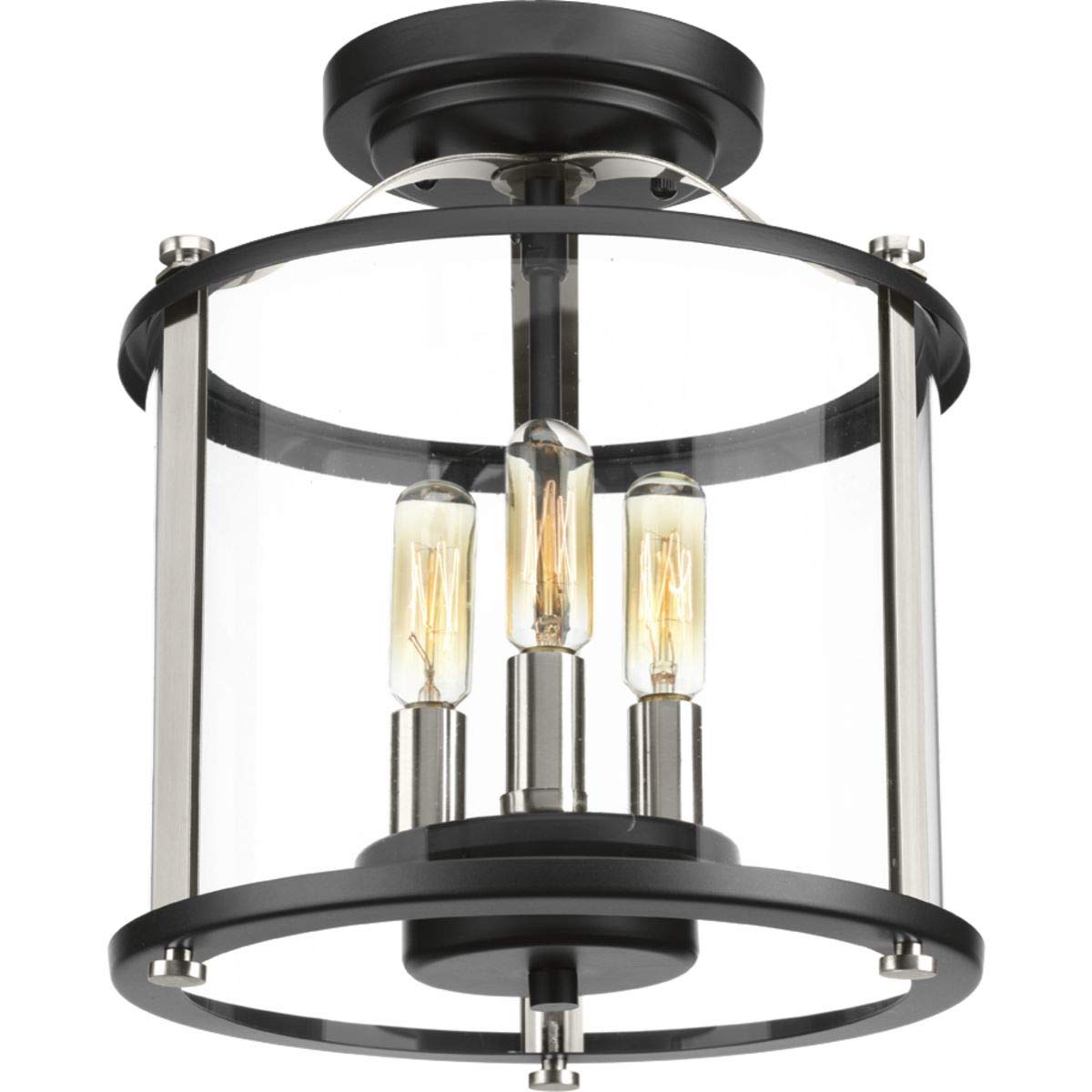 Progress Lighting Squire Outdoor Light Fixture, Alloy Steel, 11.00x9.88x9.88, Black, Model P550011-031