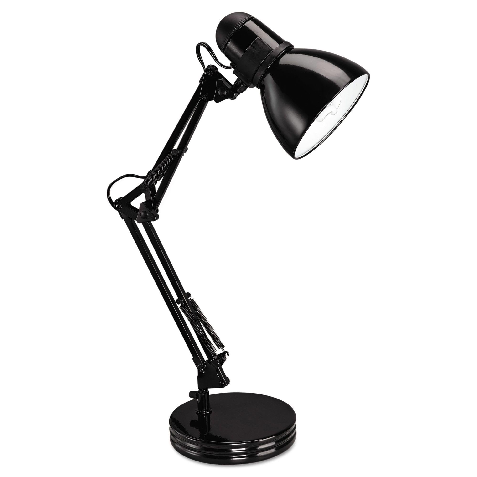 Alera Alelmp603B 6.75 In. W X 11.5 In. D X 22 In. H Adjustable Arm Architect Desk Lamp - Black