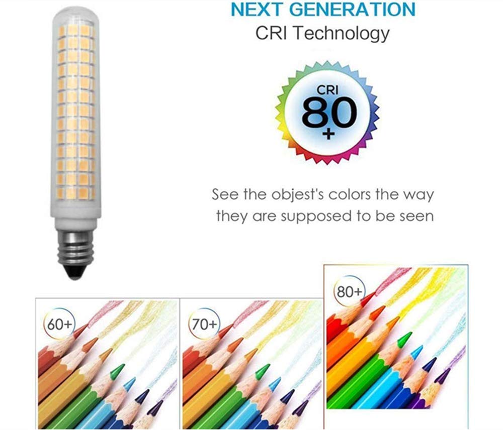 K JINGKELAI E11 LED Bulbs Dimmable 13W, Equivalent to 120W, Warm White 3000K, 3 Pack, Ceramic