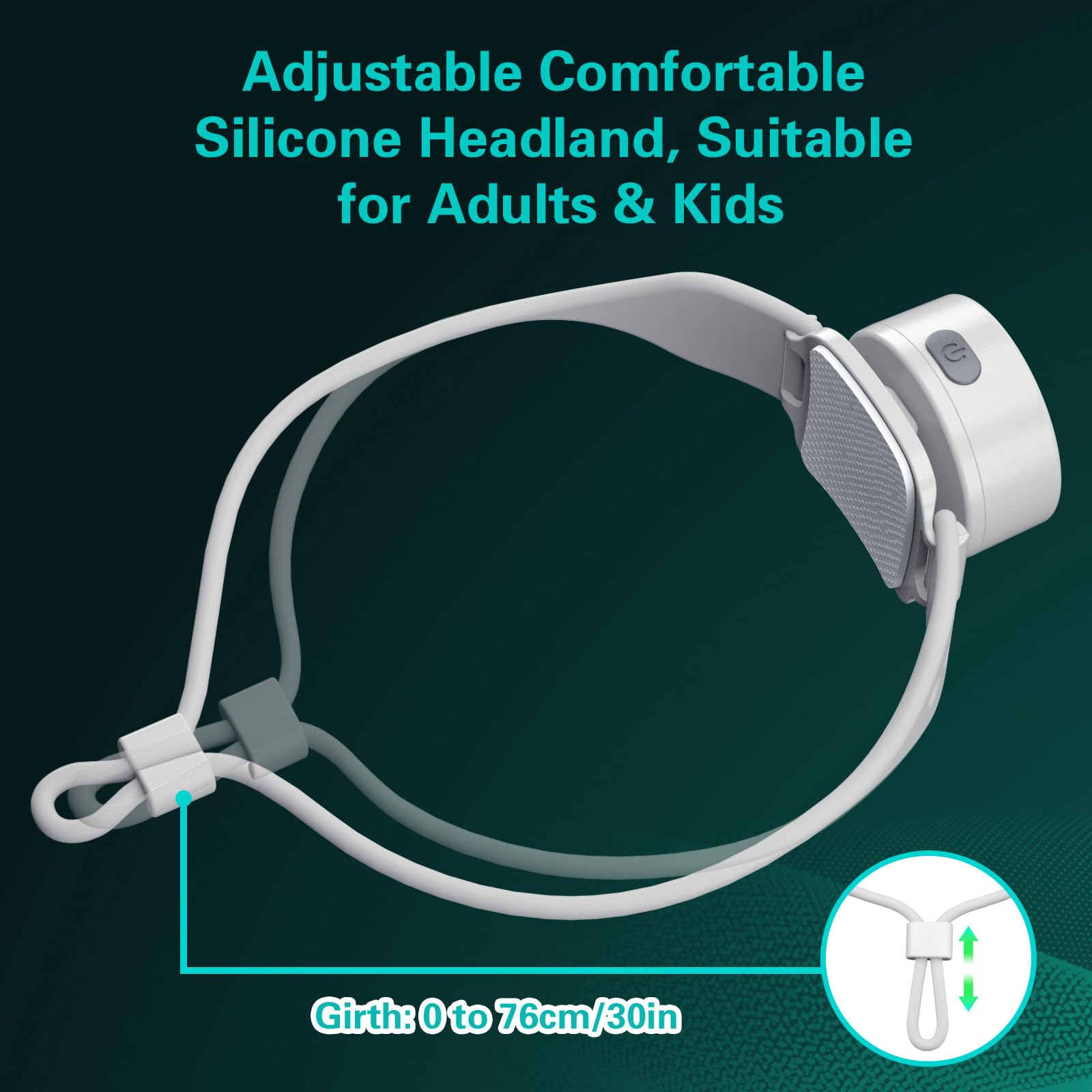 SEVENKA Rechargeable Headlamp with Red Light, Outdoor Camping Headlamps with Adjustable Silicone Headband, 2oz Lightweight Headl