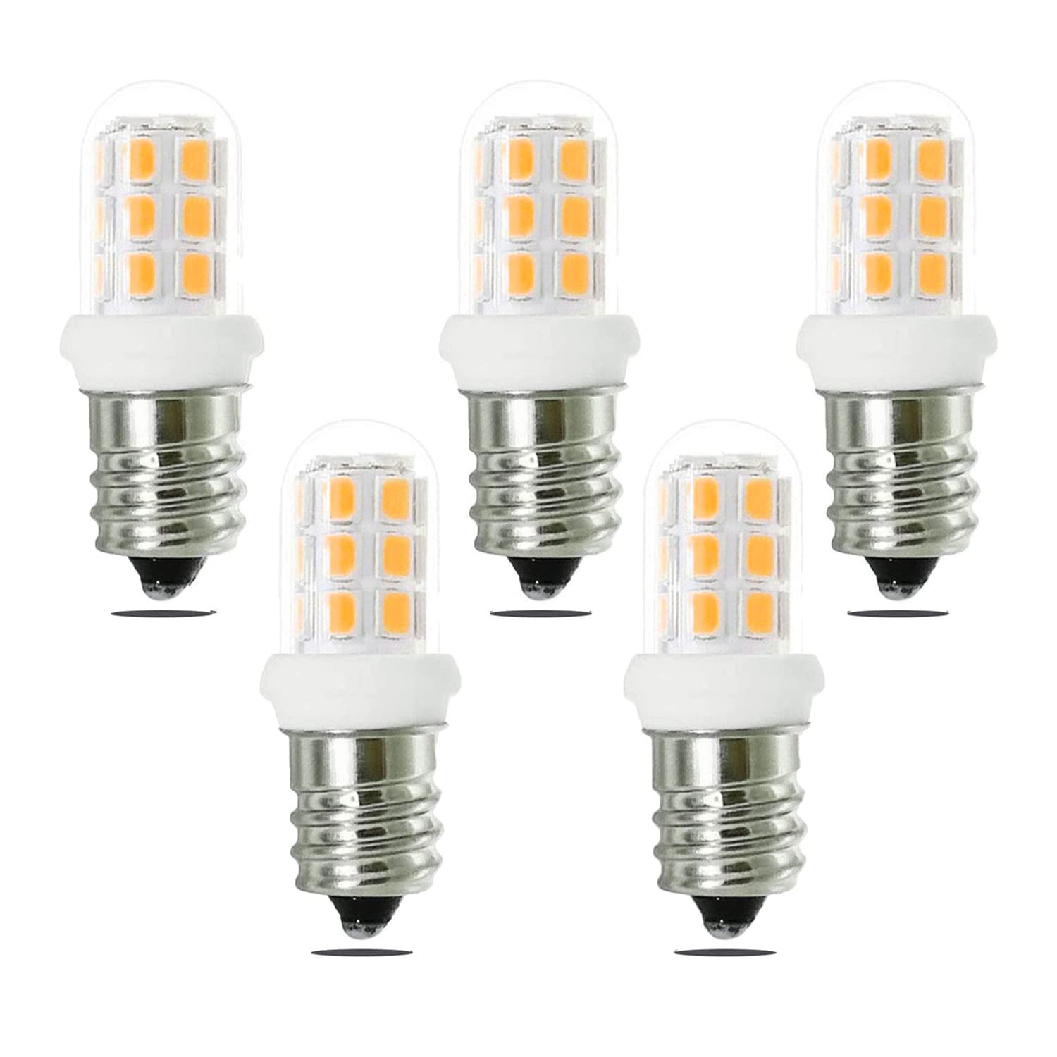 Zssxoled C7 E12 Led Bulbs, Warm White Replacement For Himalayan Salt Lamps, 5 Count, Plastic Material, 3000K