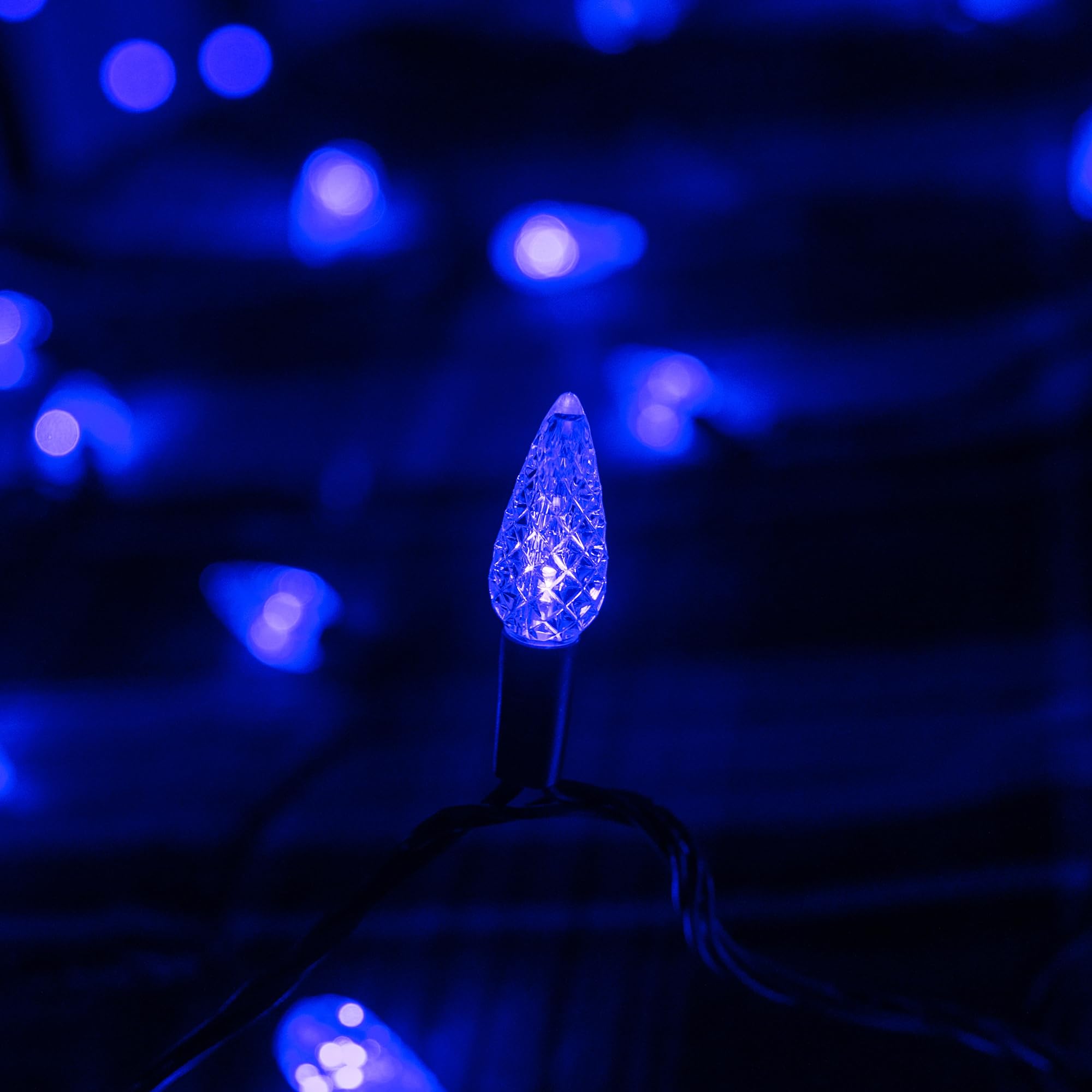TW SHINE Christmas String Lights, 200 LED, 66 FT, Waterproof, 8 Modes Timer, Blue, Model ZD-29V200DIF